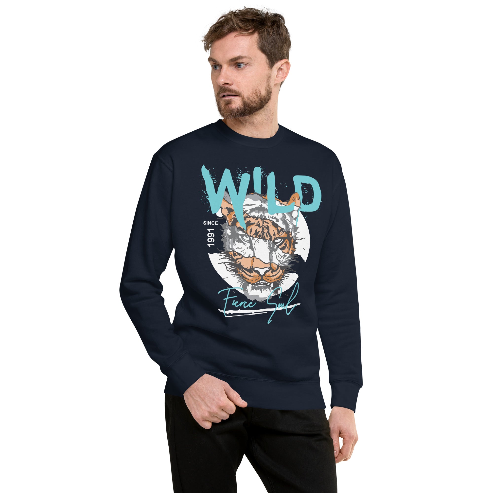 Wild Fierce Soul Premium Sweatshirt-Phoenix Styles