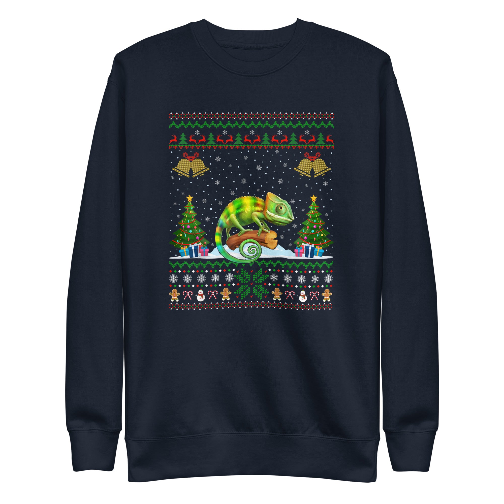 Lizard Christmas Unisex Premium Sweatshirt-Phoenix Styles