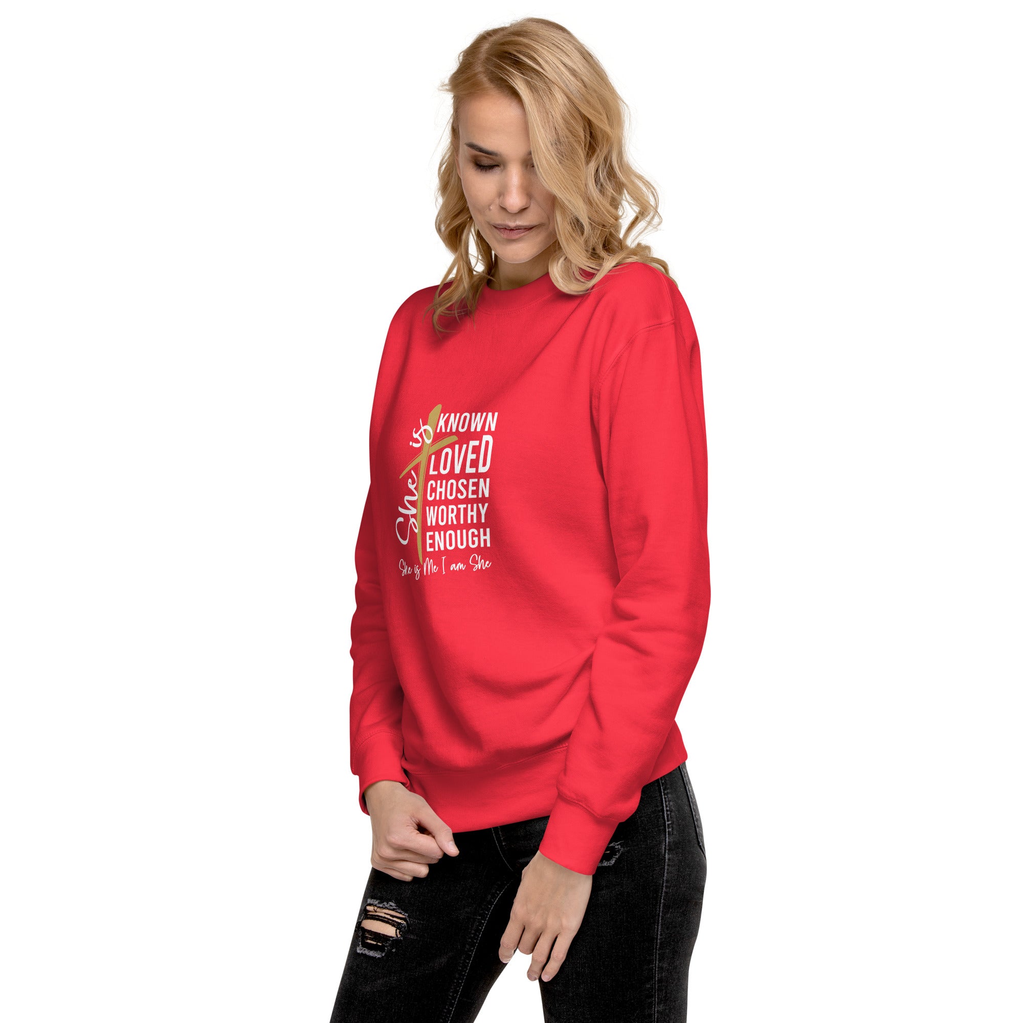 She Is Me and I Am She Premium Sweatshirt-Phoenix Styles