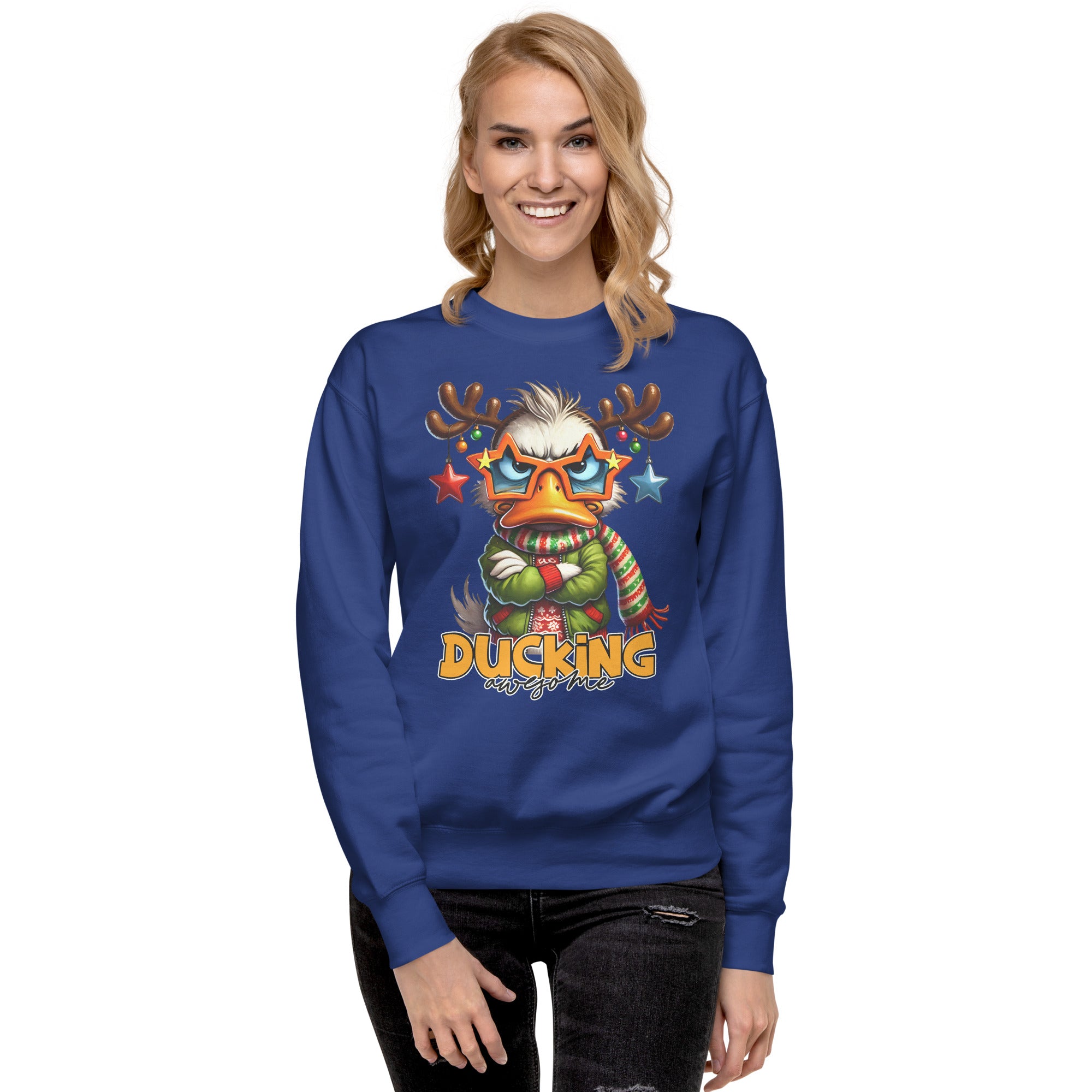 Ducking Awesome Premium Sweatshirt-Phoenix Styles