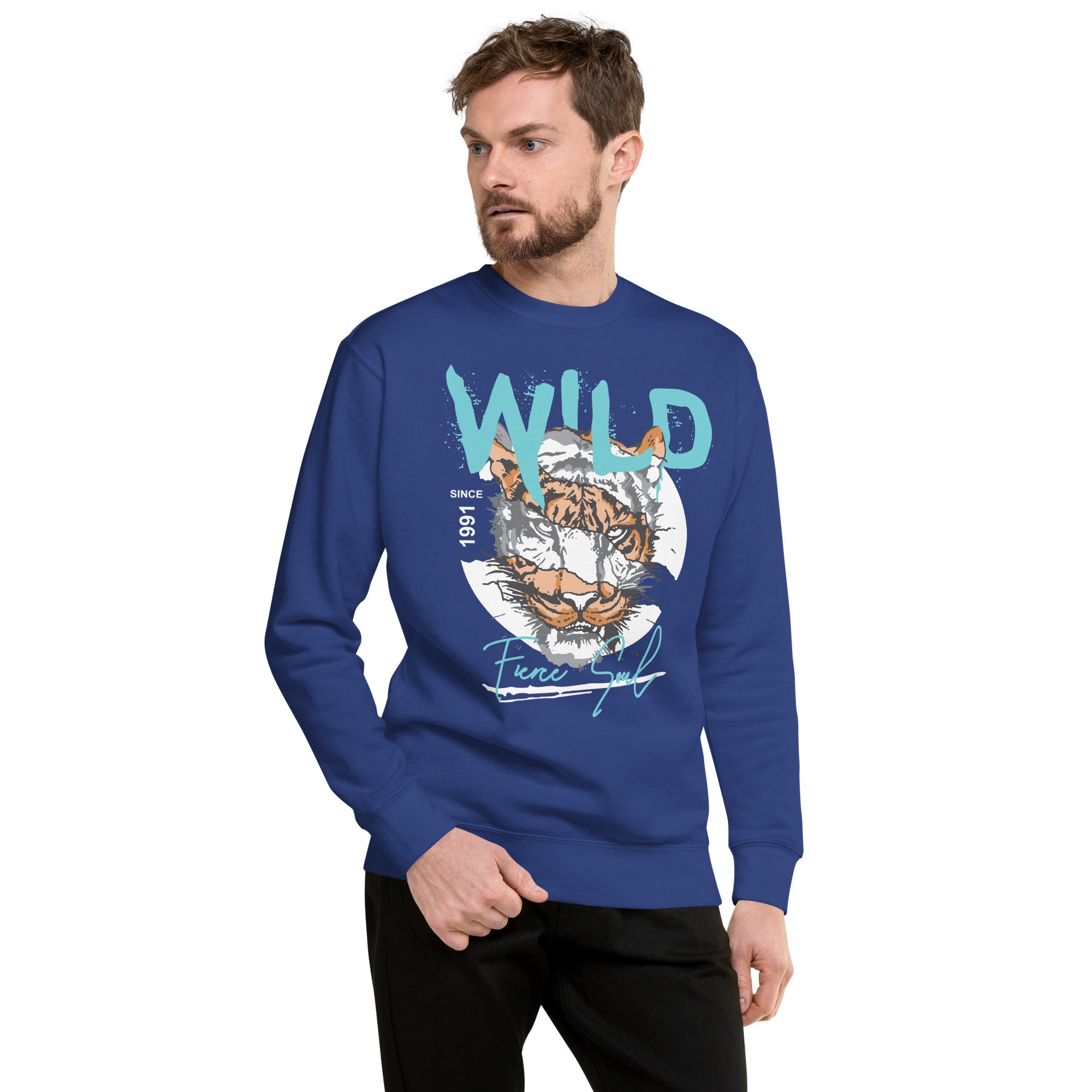 Wild Fierce Soul Premium Sweatshirt-Phoenix Styles