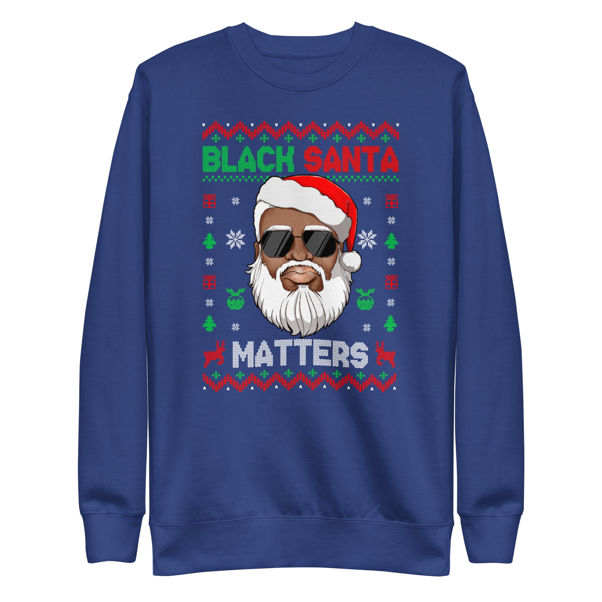 Black Santa Matters Unisex Premium Sweatshirt-Phoenix Styles