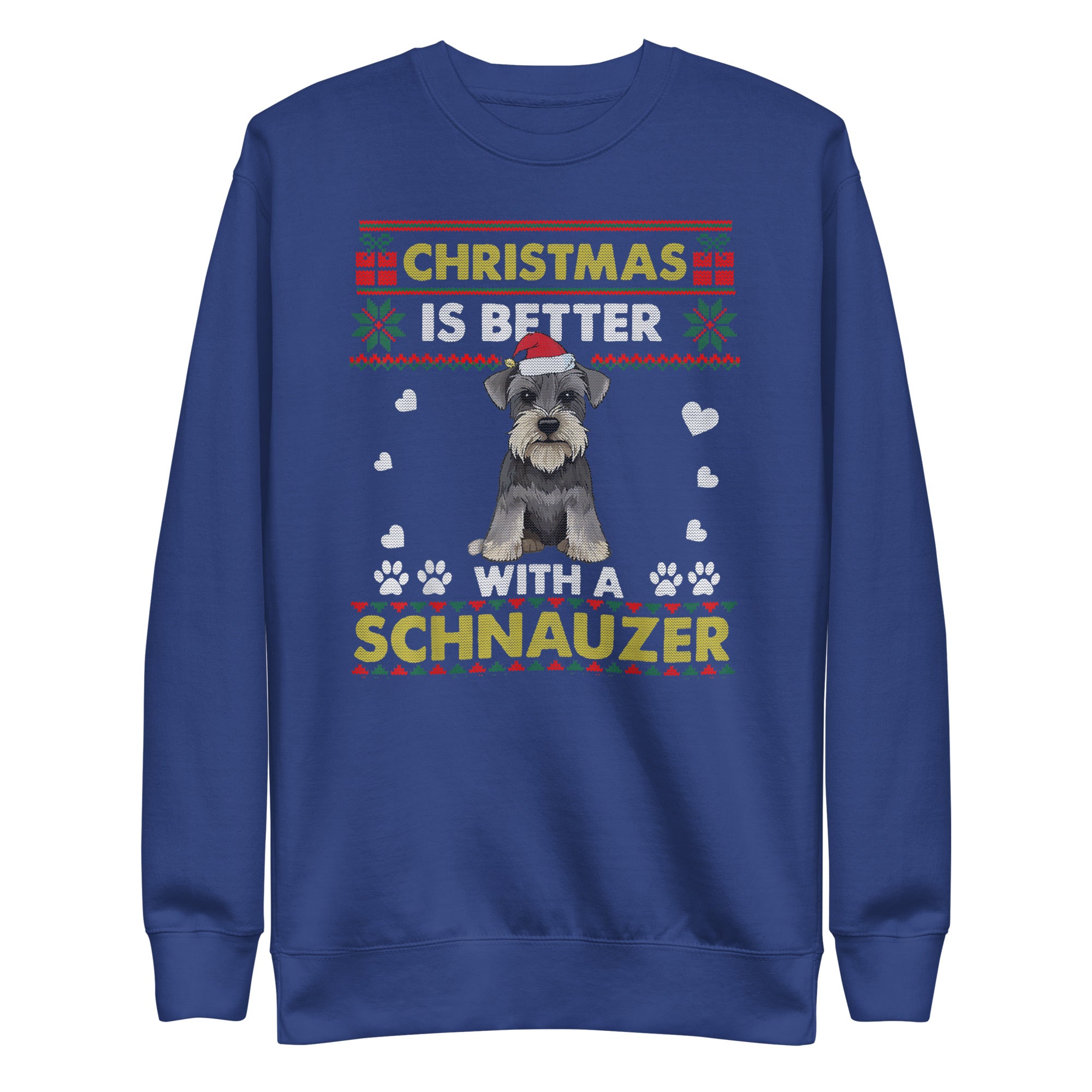 Christmas Is Better With Schnauzer Premium Sweatshirt-Phoenix Styles