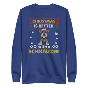 Christmas Is Better With Schnauzer Premium Sweatshirt-Phoenix Styles