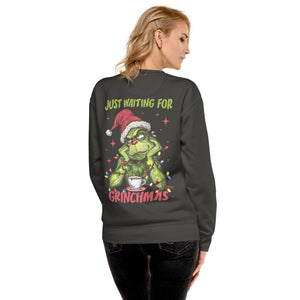 Just Waiting for Christmas Premium Sweatshirt-Phoenix Styles