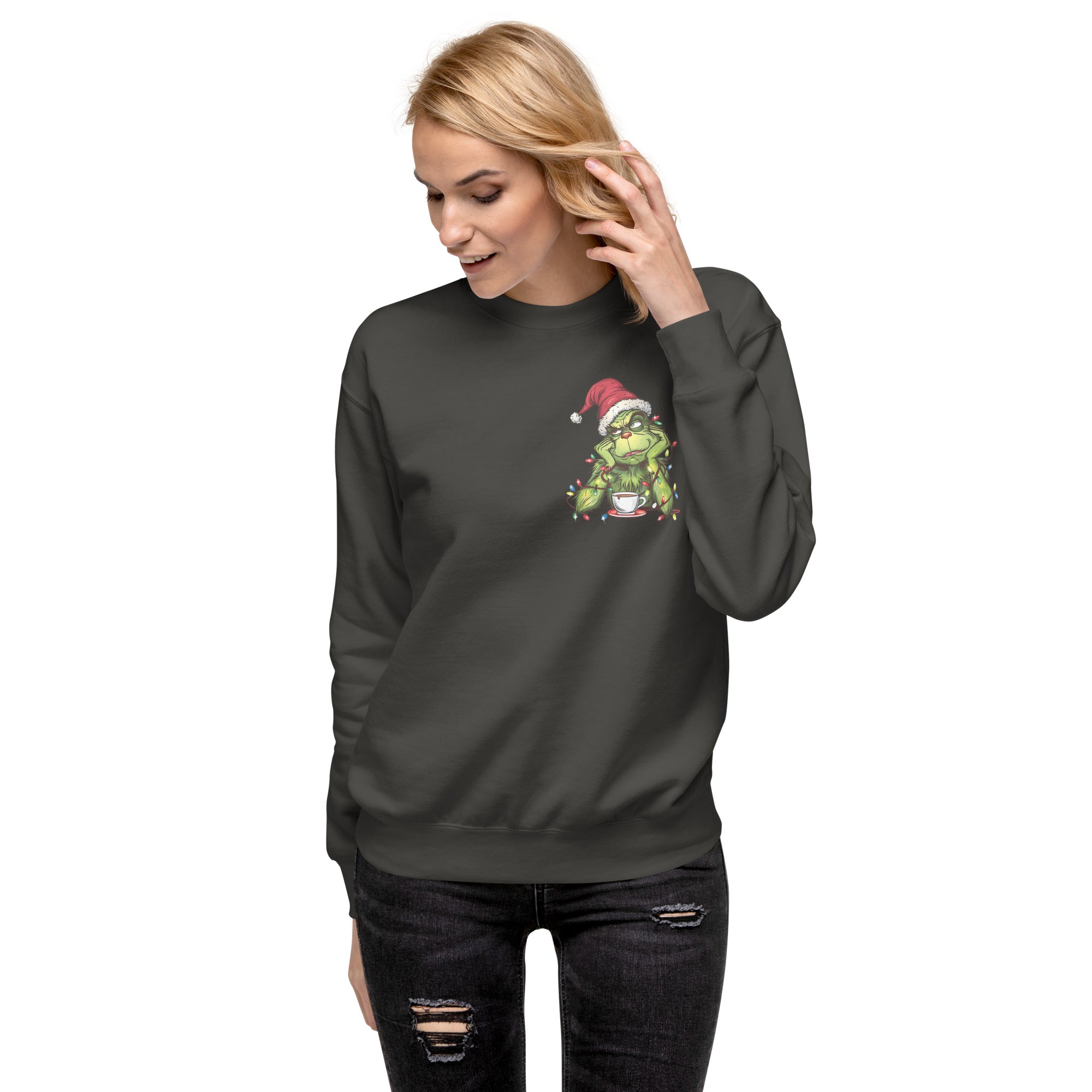 Just Waiting for Christmas Premium Sweatshirt-Phoenix Styles