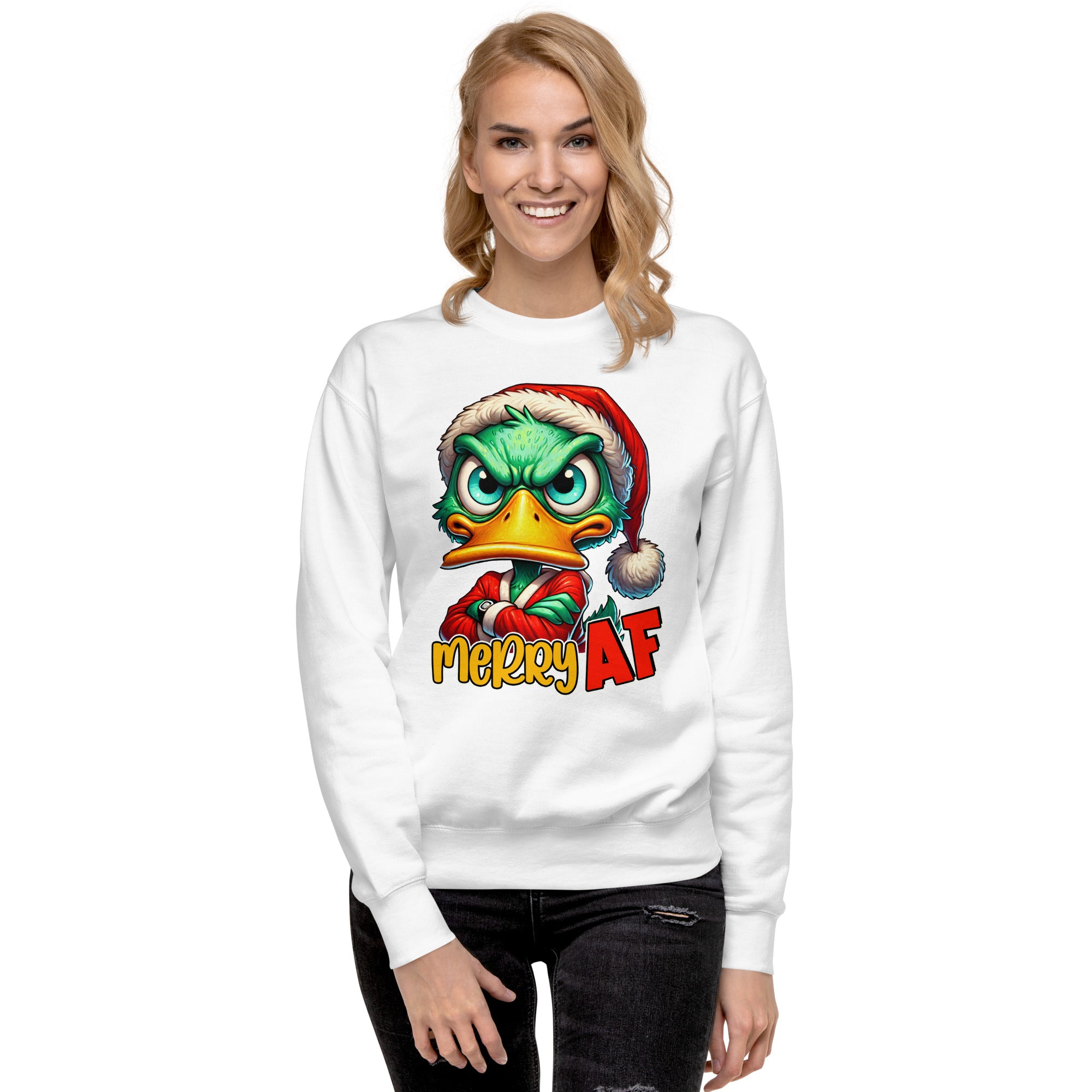 Merry AF Unisex Premium Sweatshirt-Phoenix Styles