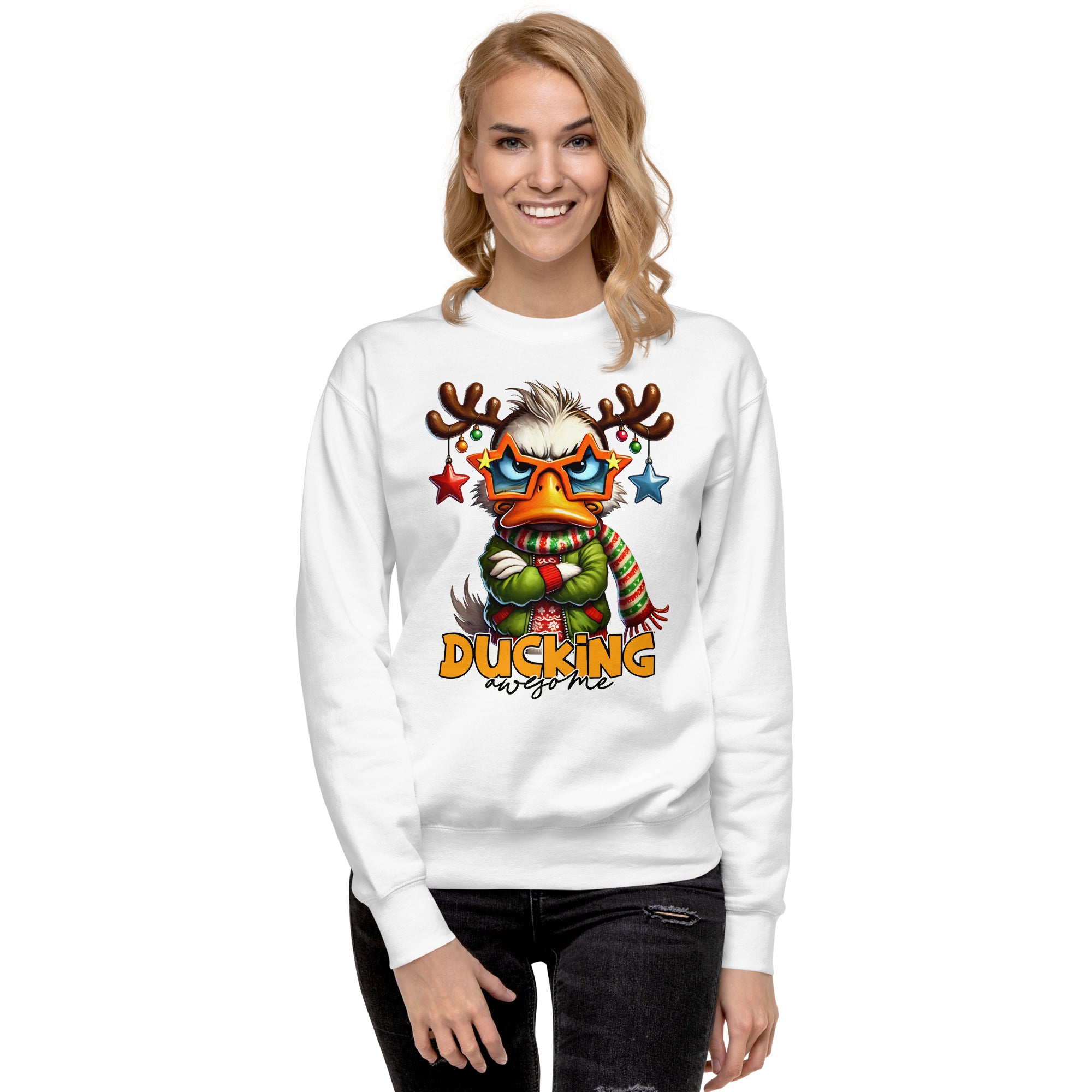 Ducking Awesome Premium Sweatshirt-Phoenix Styles