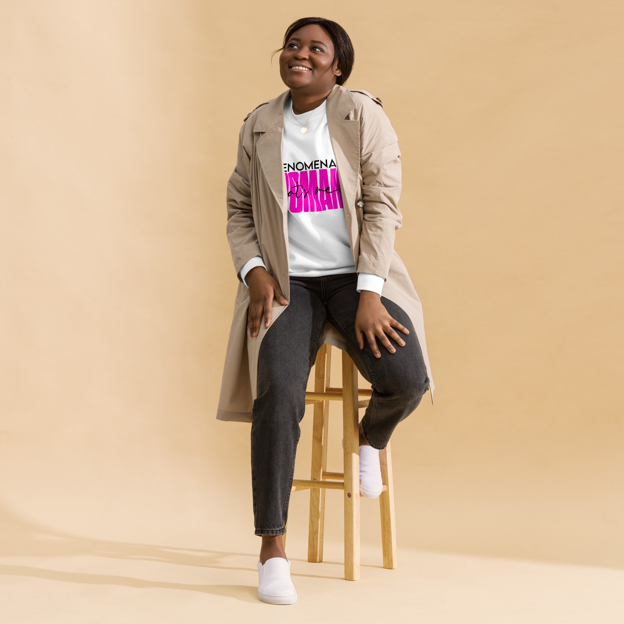 Phenomenal Woman Unisex Premium Sweatshirt-Phoenix Styles