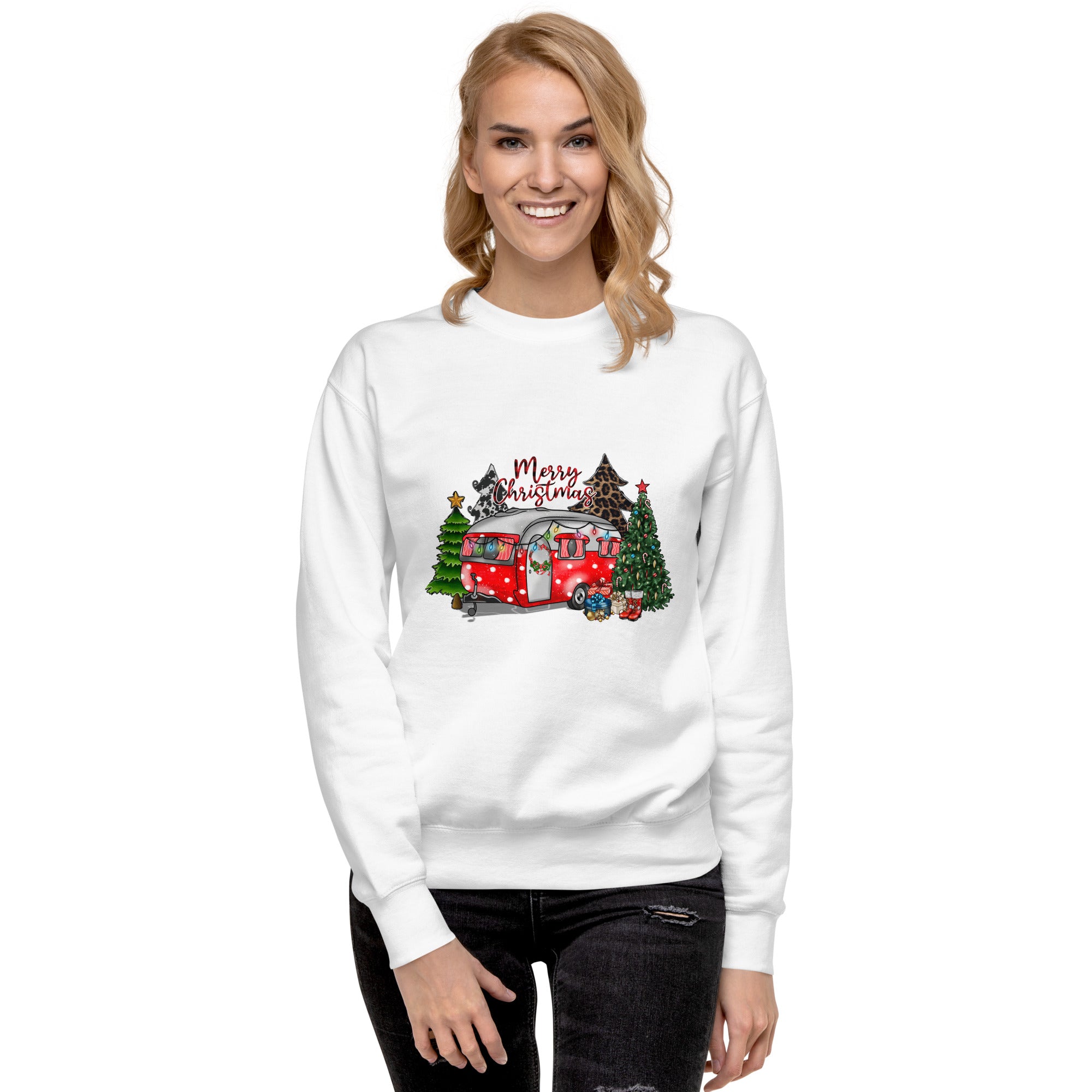 Merry Christmas Camper Premium Sweatshirt-Phoenix Styles