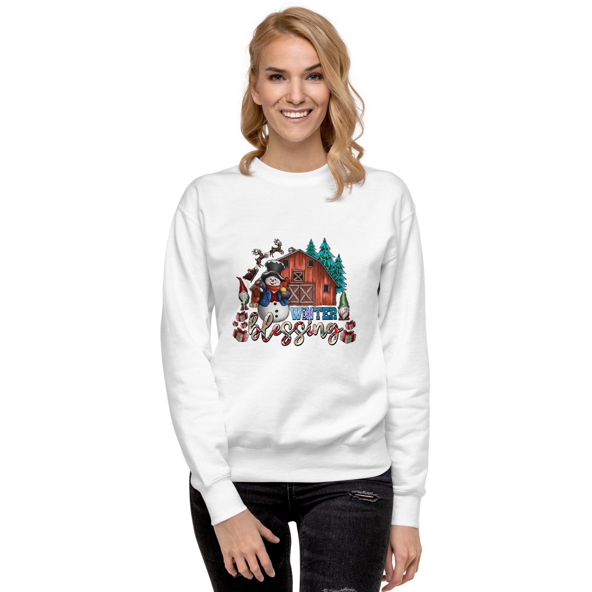 Winter Blessings Premium Sweatshirt-Phoenix Styles