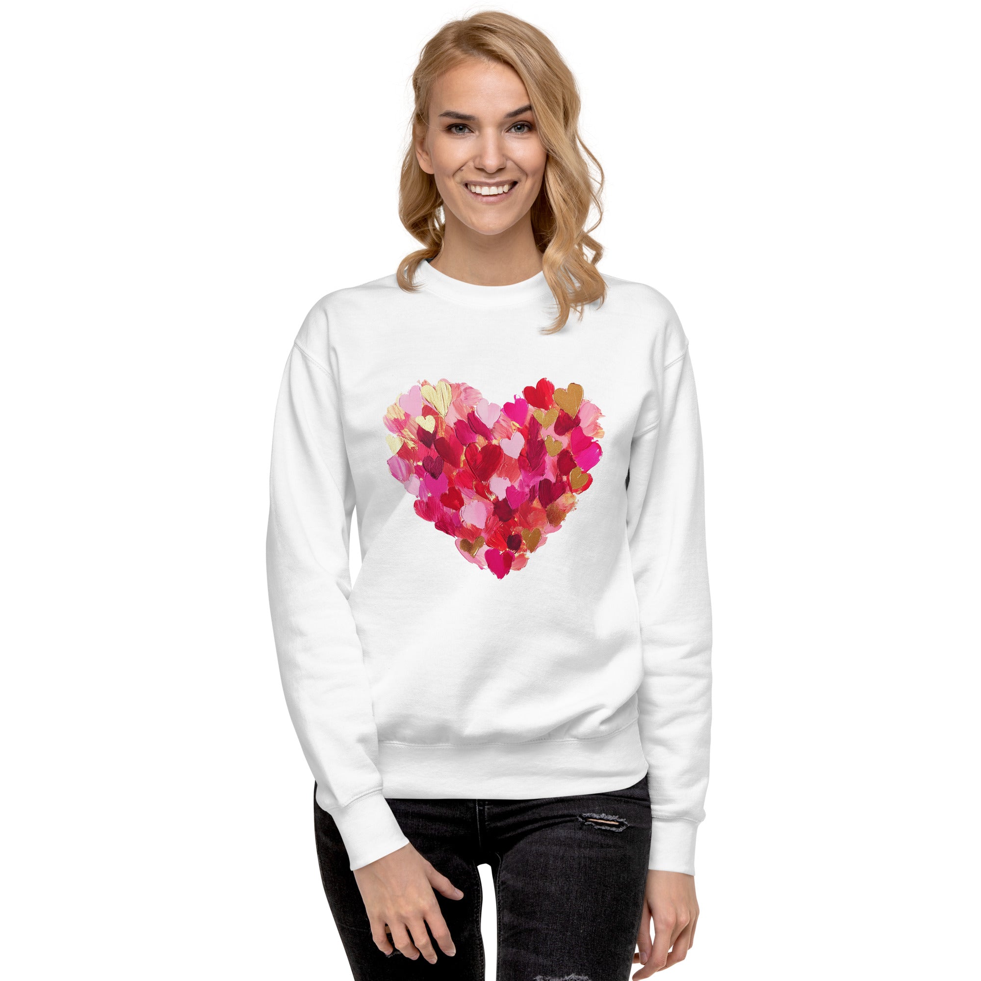 Heart Premium Sweatshirt-Phoenix Styles