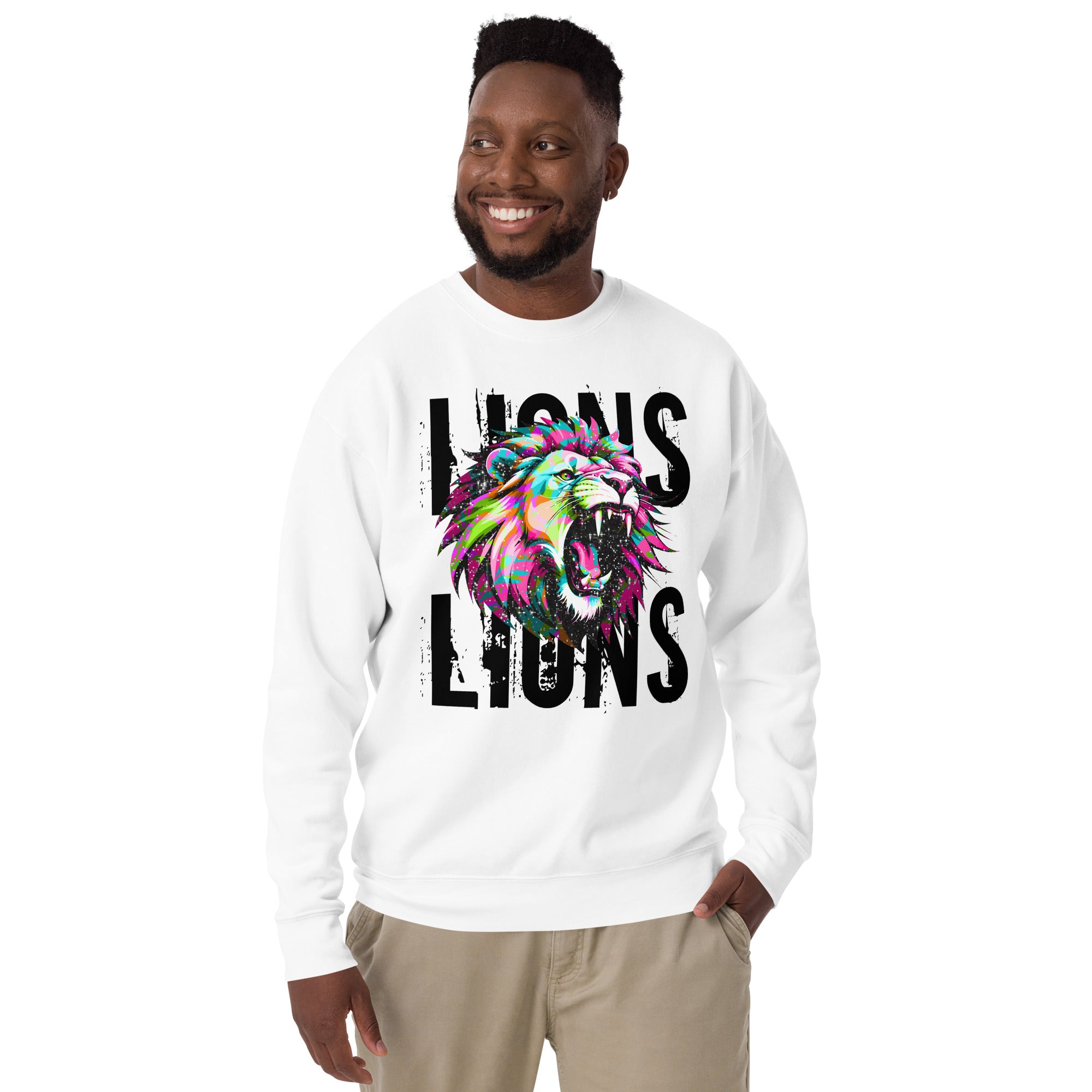 Lions Lions Unisex Premium Sweatshirt-Phoenix Styles