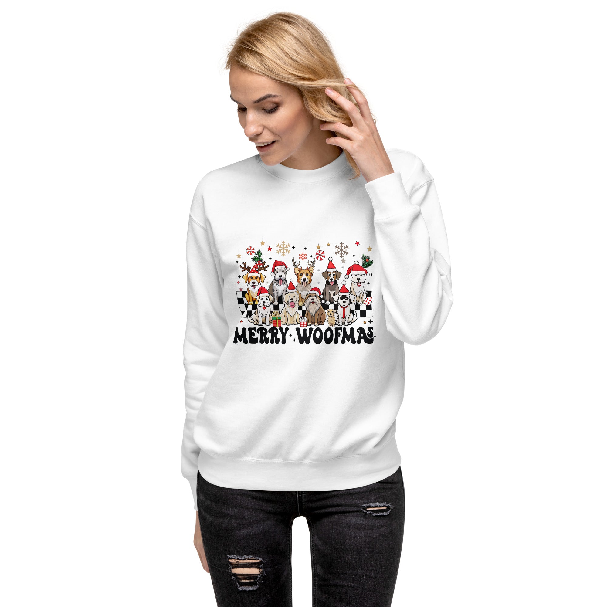 Merry Woofmas Unisex Premium Sweatshirt-Phoenix Styles