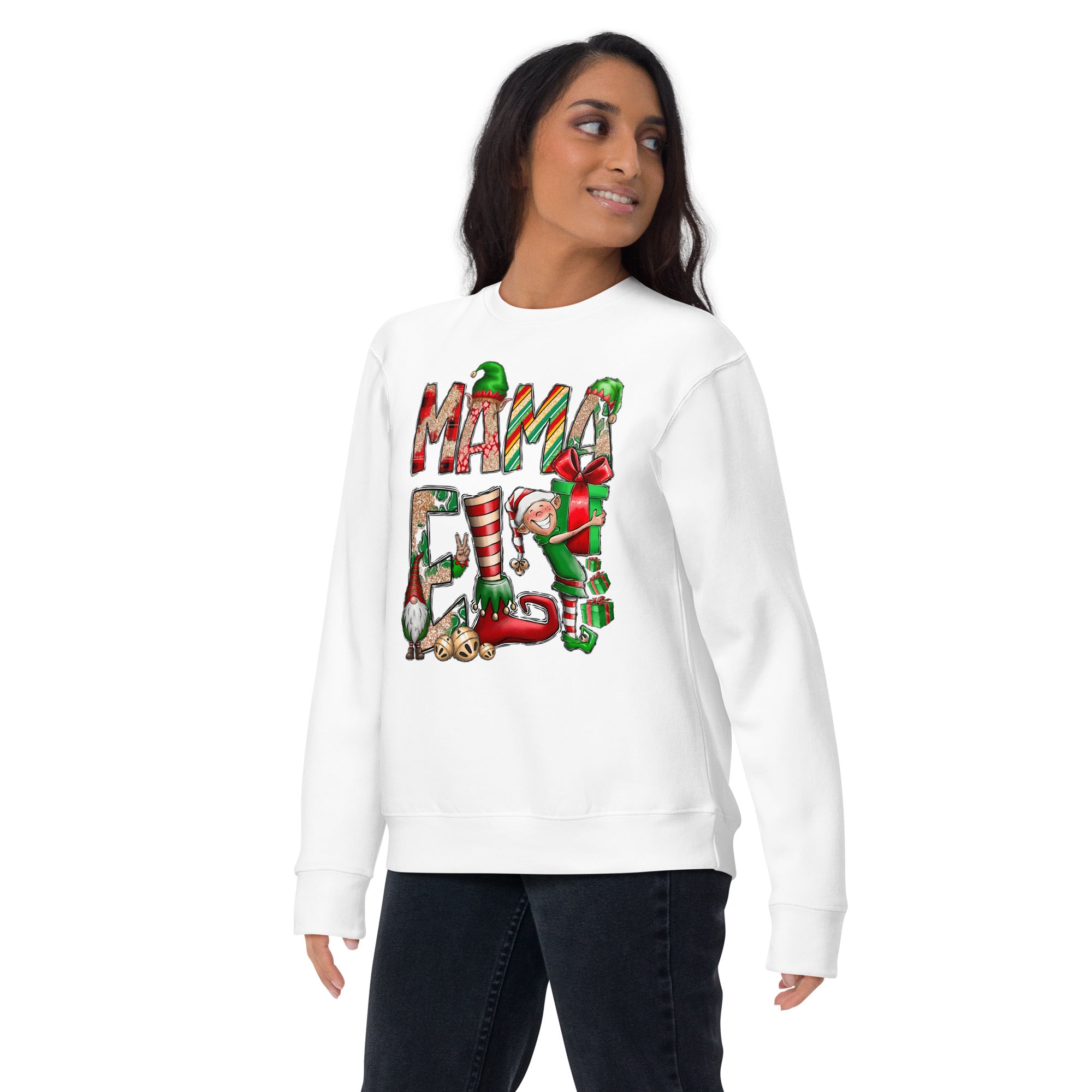 Mama Elf Premium Sweatshirt-Phoenix Styles