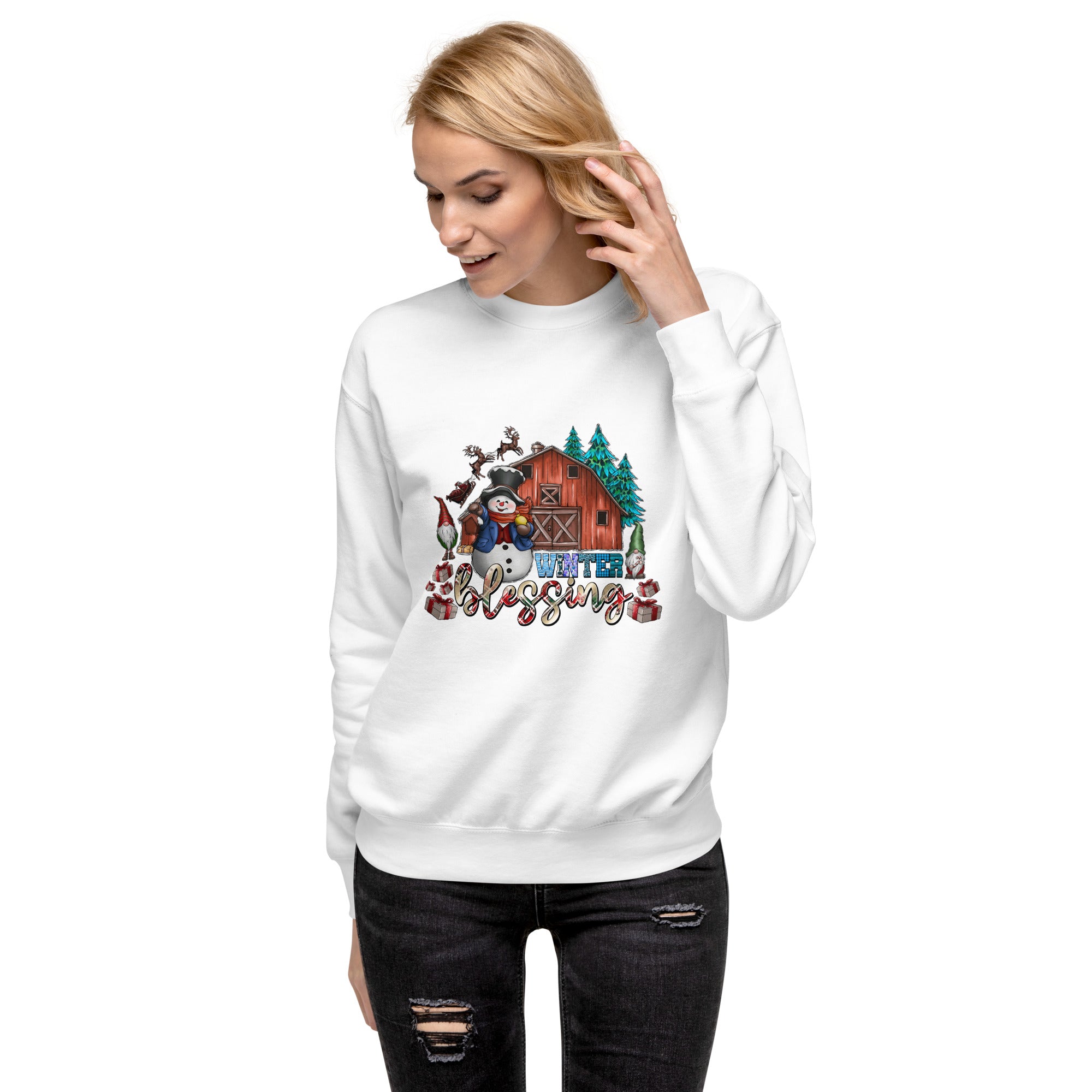 Winter Blessings Premium Sweatshirt-Phoenix Styles