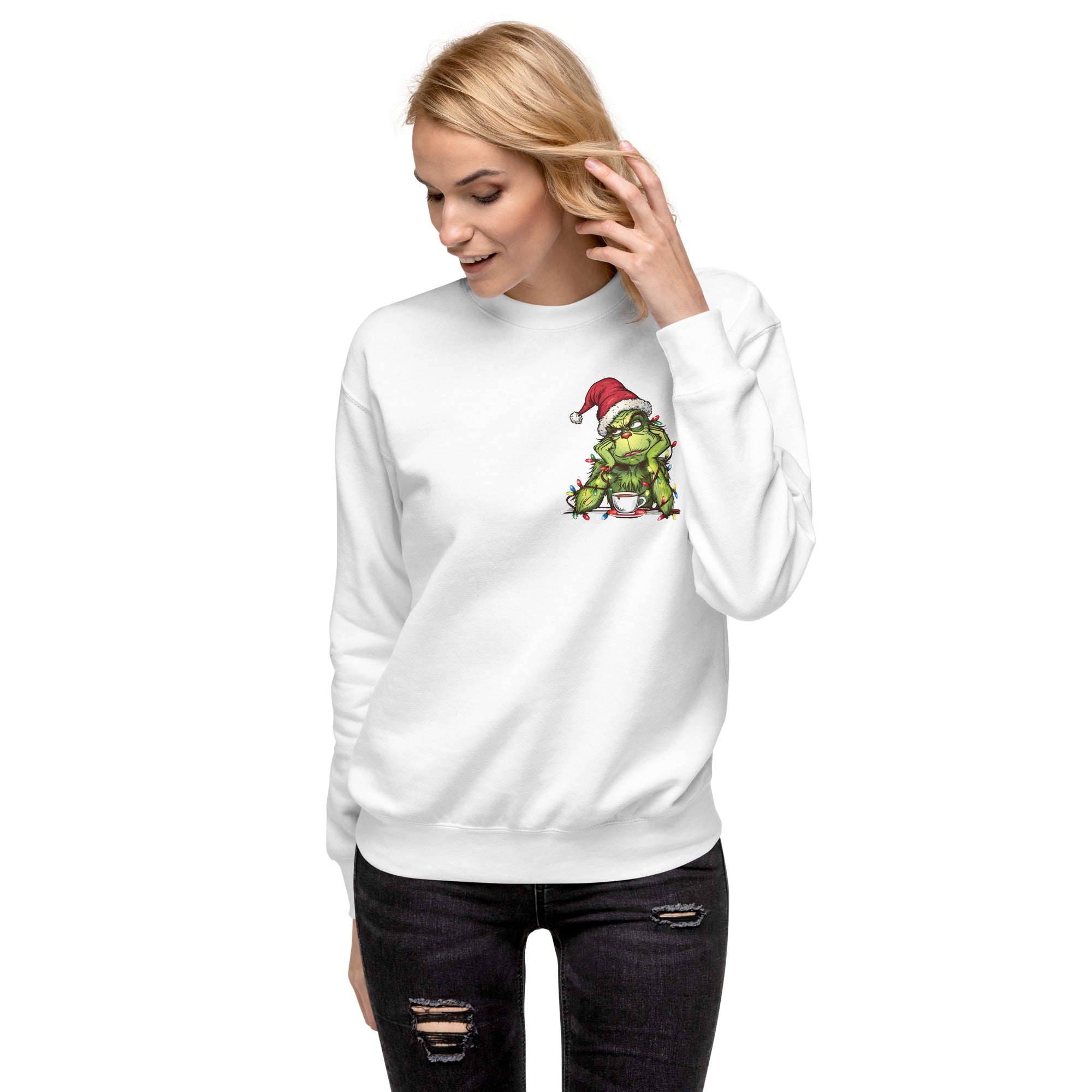 Just Waiting for Christmas Premium Sweatshirt-Phoenix Styles