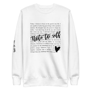 Note To Self Premium Sweatshirt-Phoenix Styles