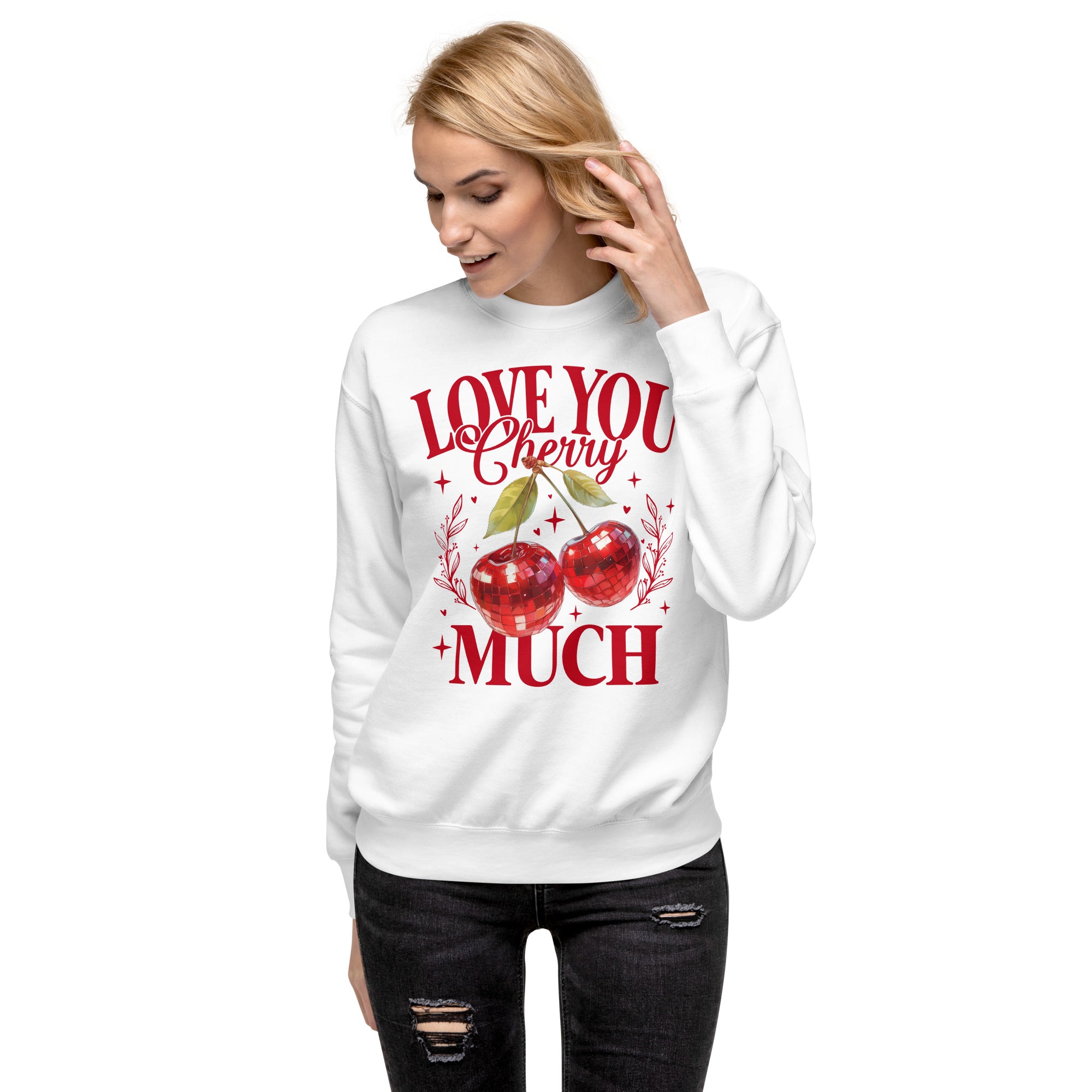 Love You Cherry Sweatshirt-Phoenix Styles