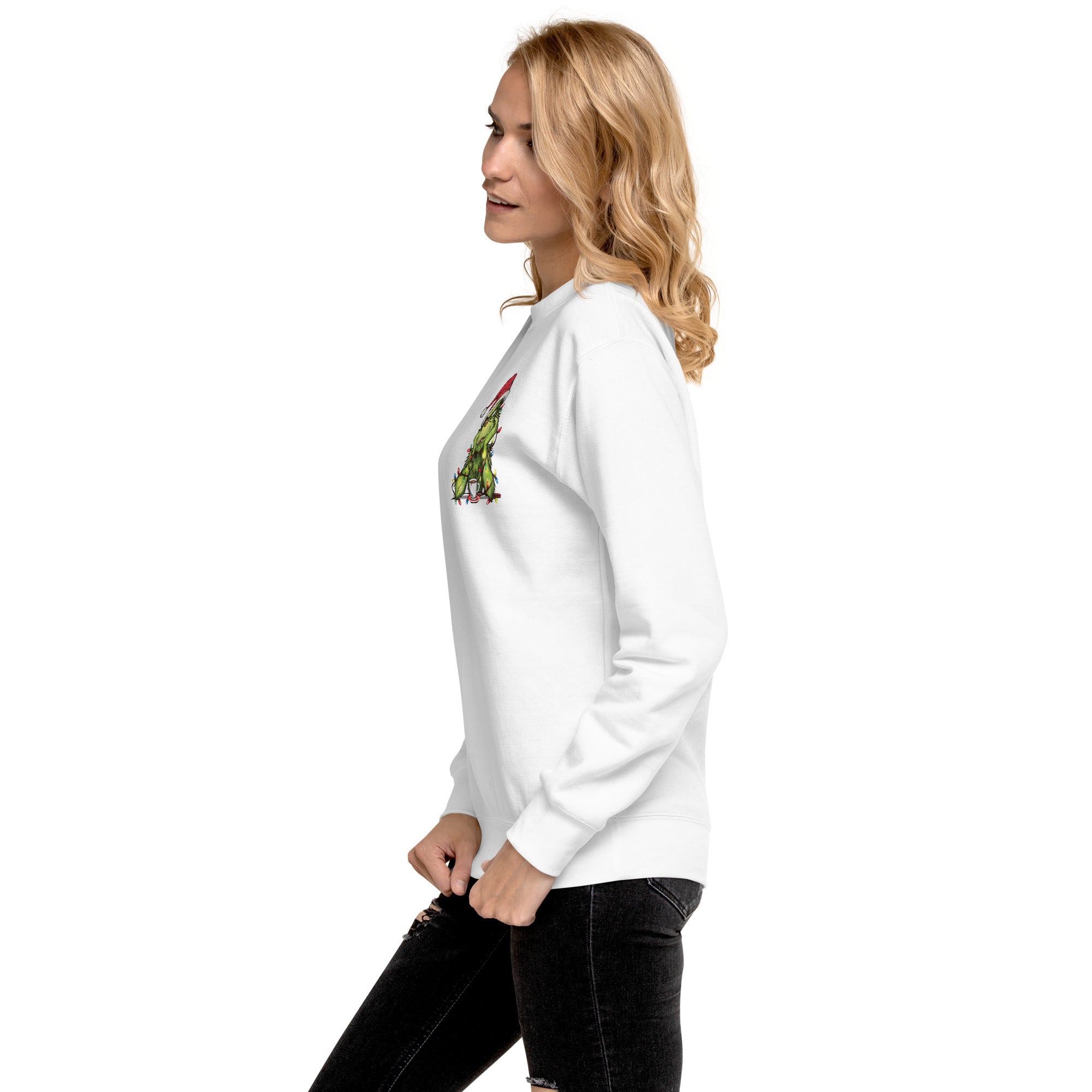 Just Waiting for Christmas Premium Sweatshirt-Phoenix Styles