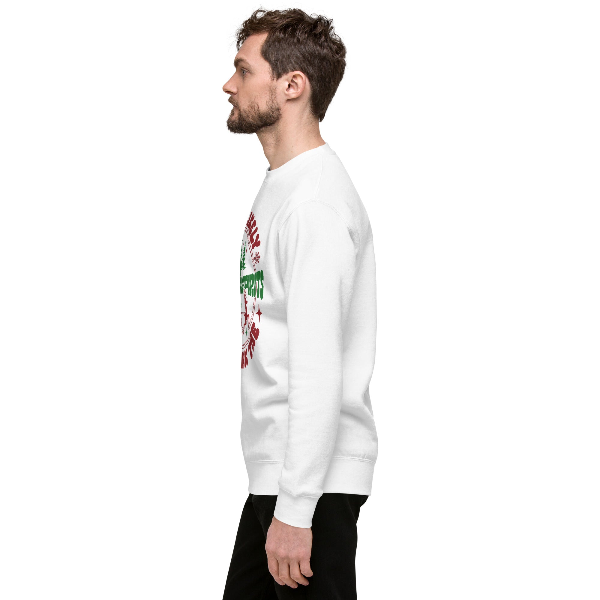 Most Likely To Drink The Christmas Spirits Premium Sweatshirt-Phoenix Styles