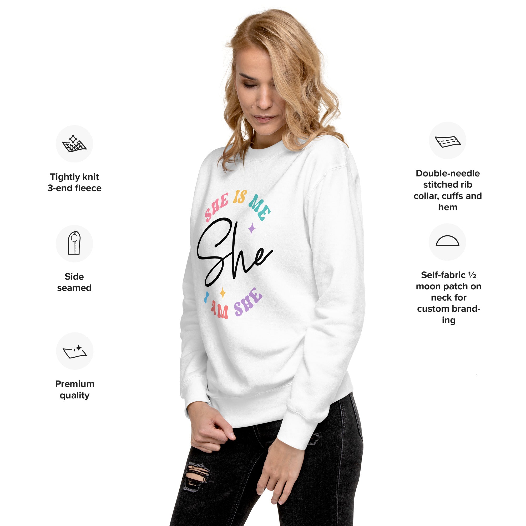 She is Me Premium Sweatshirt-Phoenix Styles