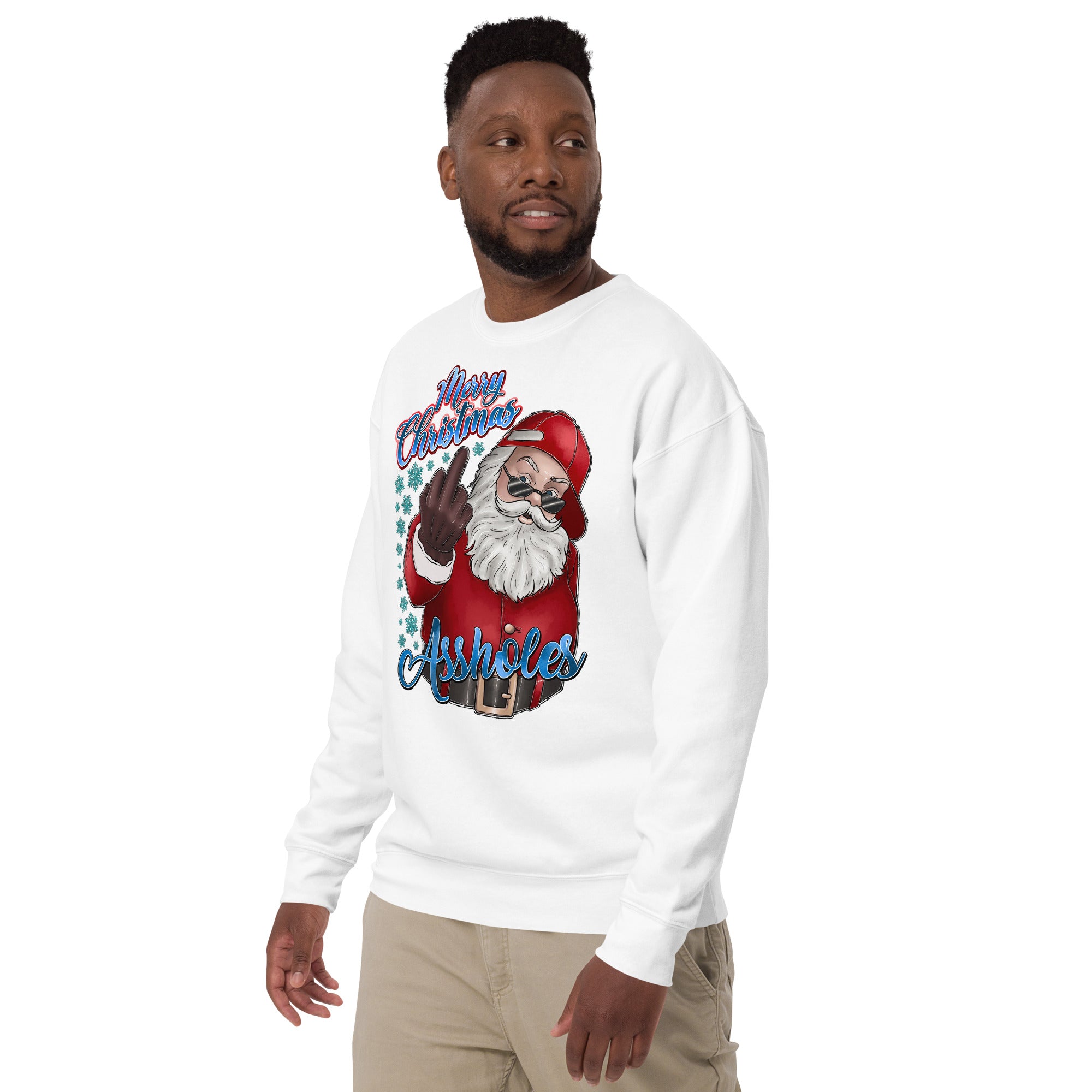 Merry Christmas Assholes Unisex Premium Sweatshirt-Phoenix Styles