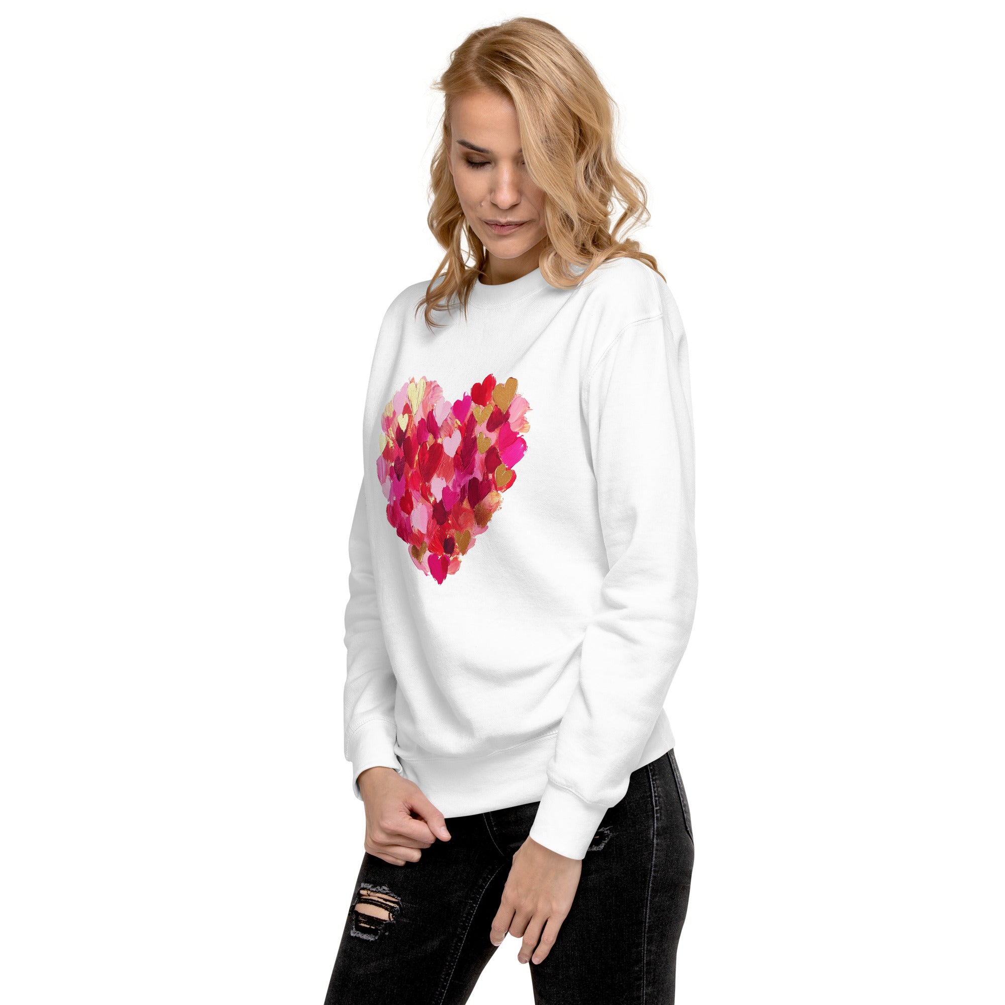 Heart Premium Sweatshirt-Phoenix Styles