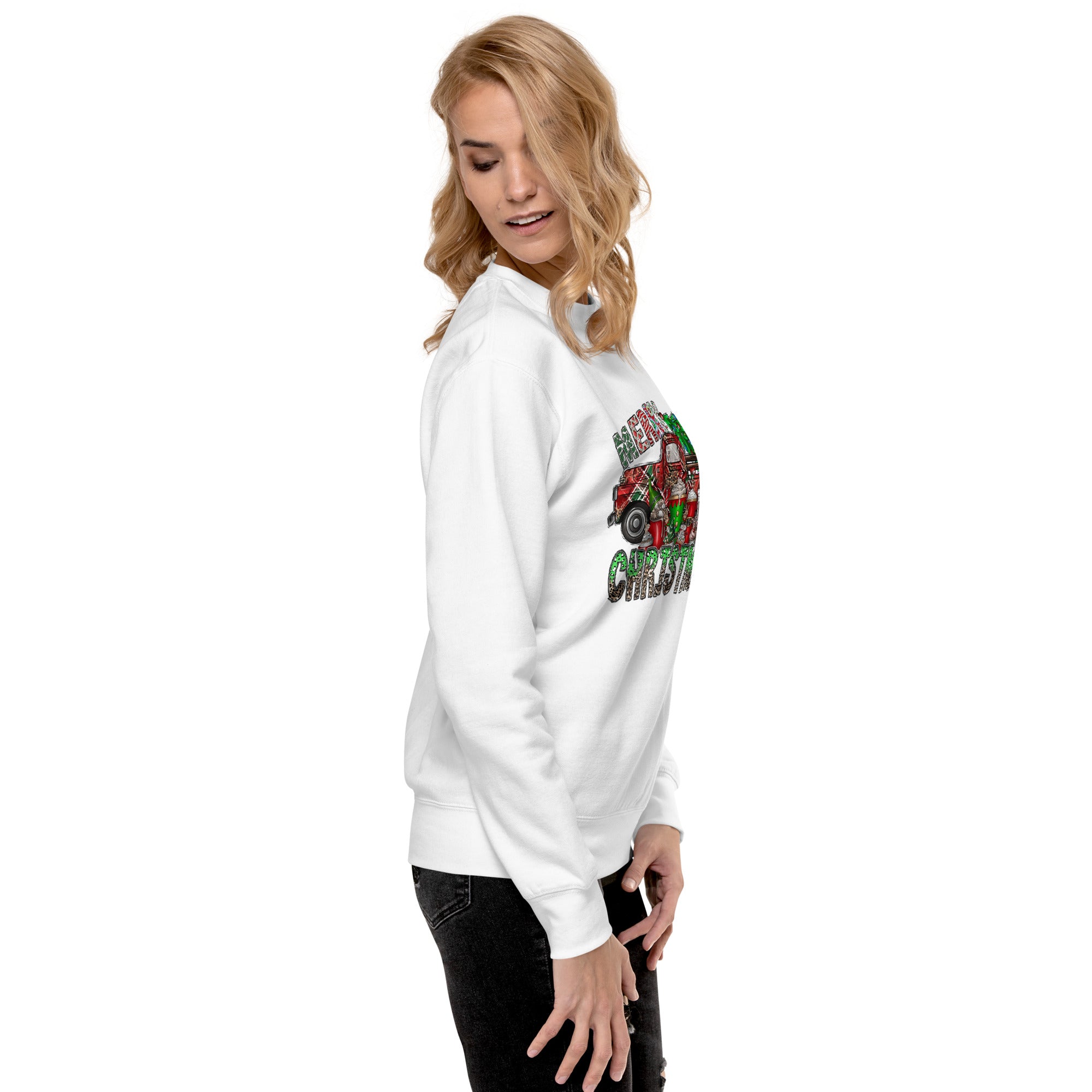 Merry Christmas Truck Unisex Premium Sweatshirt-Phoenix Styles