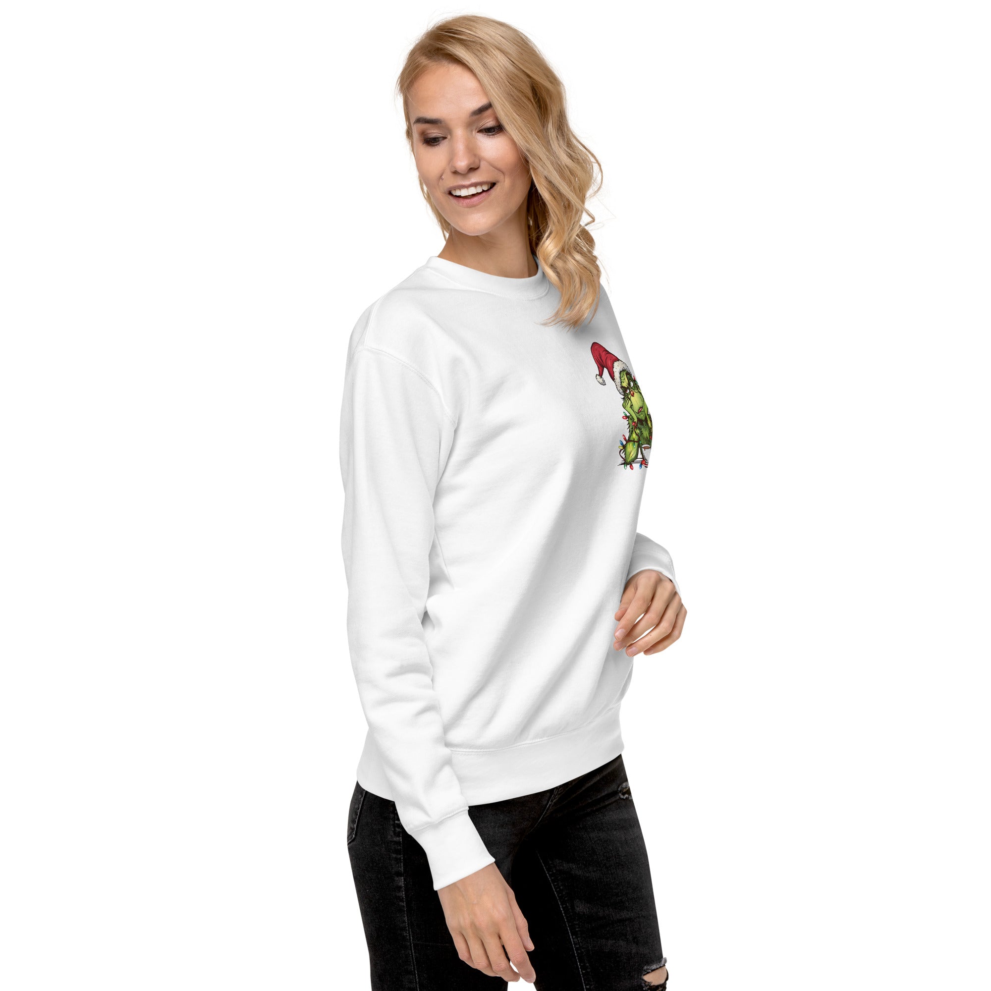 Just Waiting for Christmas Premium Sweatshirt-Phoenix Styles