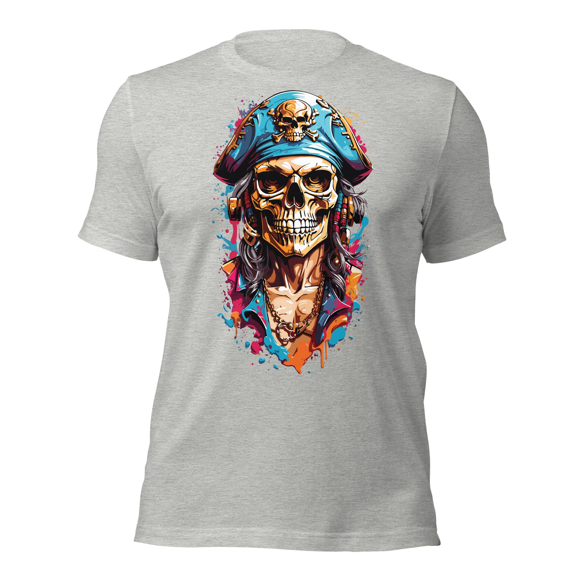 Paint Splash Skull t-shirt-Phoenix Styles