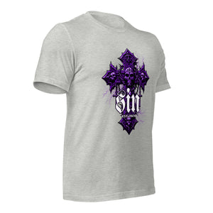 Purple-Skull-Sin t-shirt-Phoenix Styles