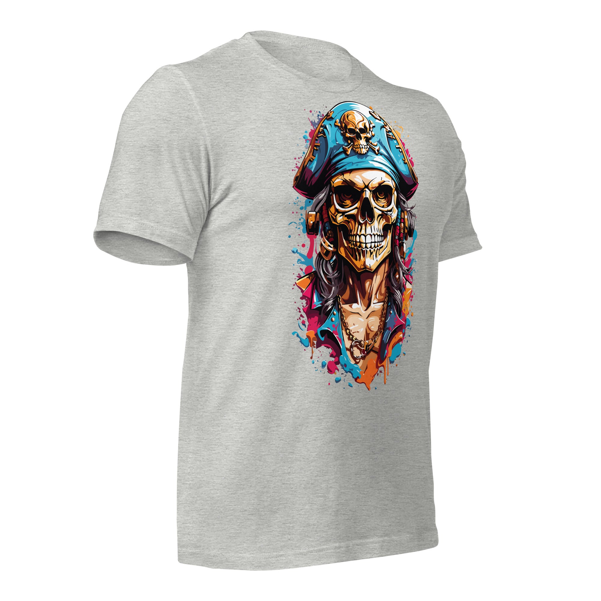 Paint Splash Skull t-shirt-Phoenix Styles