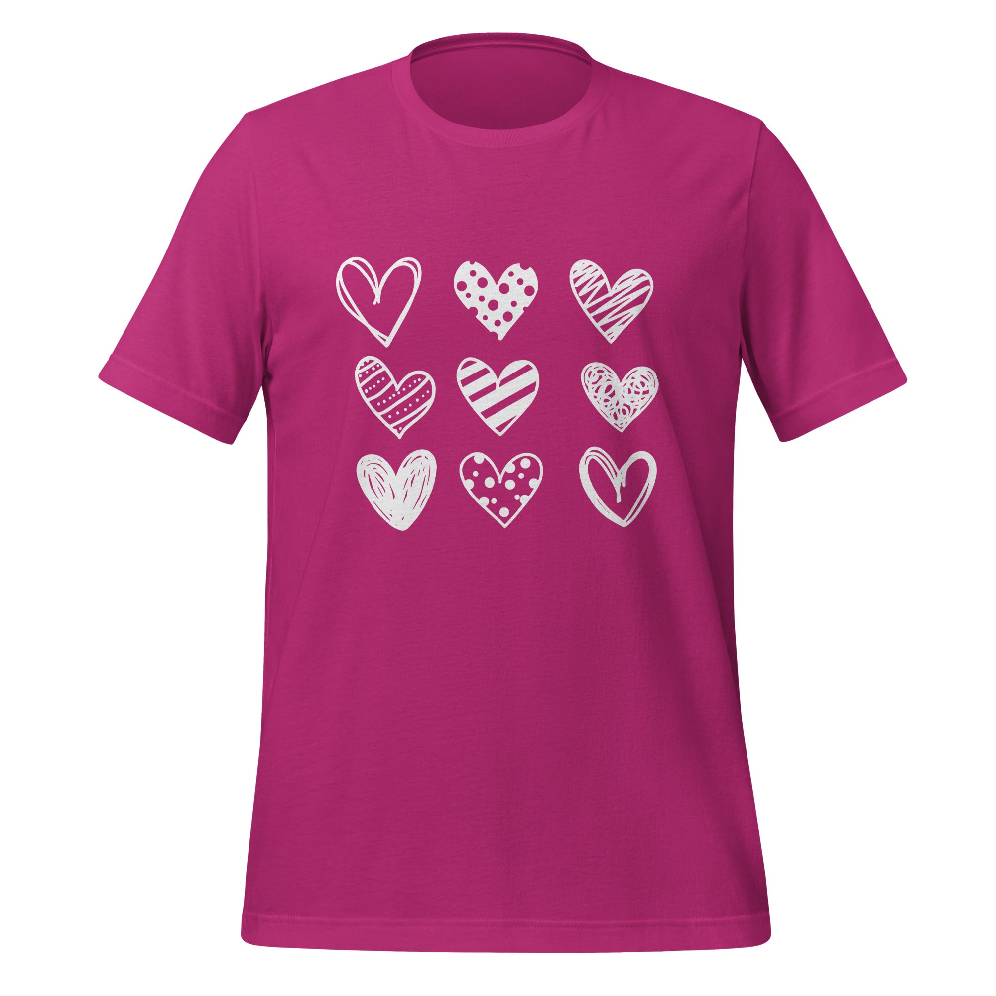 Hearts Unisex t-shirt-Phoenix Styles