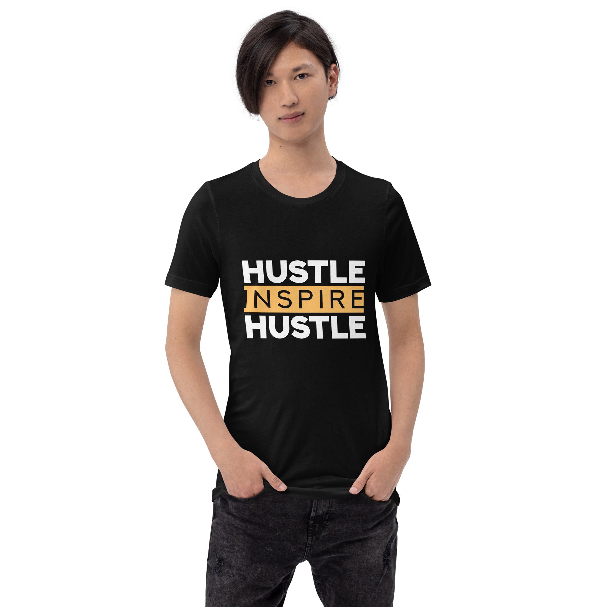 Hustle Inspire Hustle Unisex t-shirt-Phoenix Styles