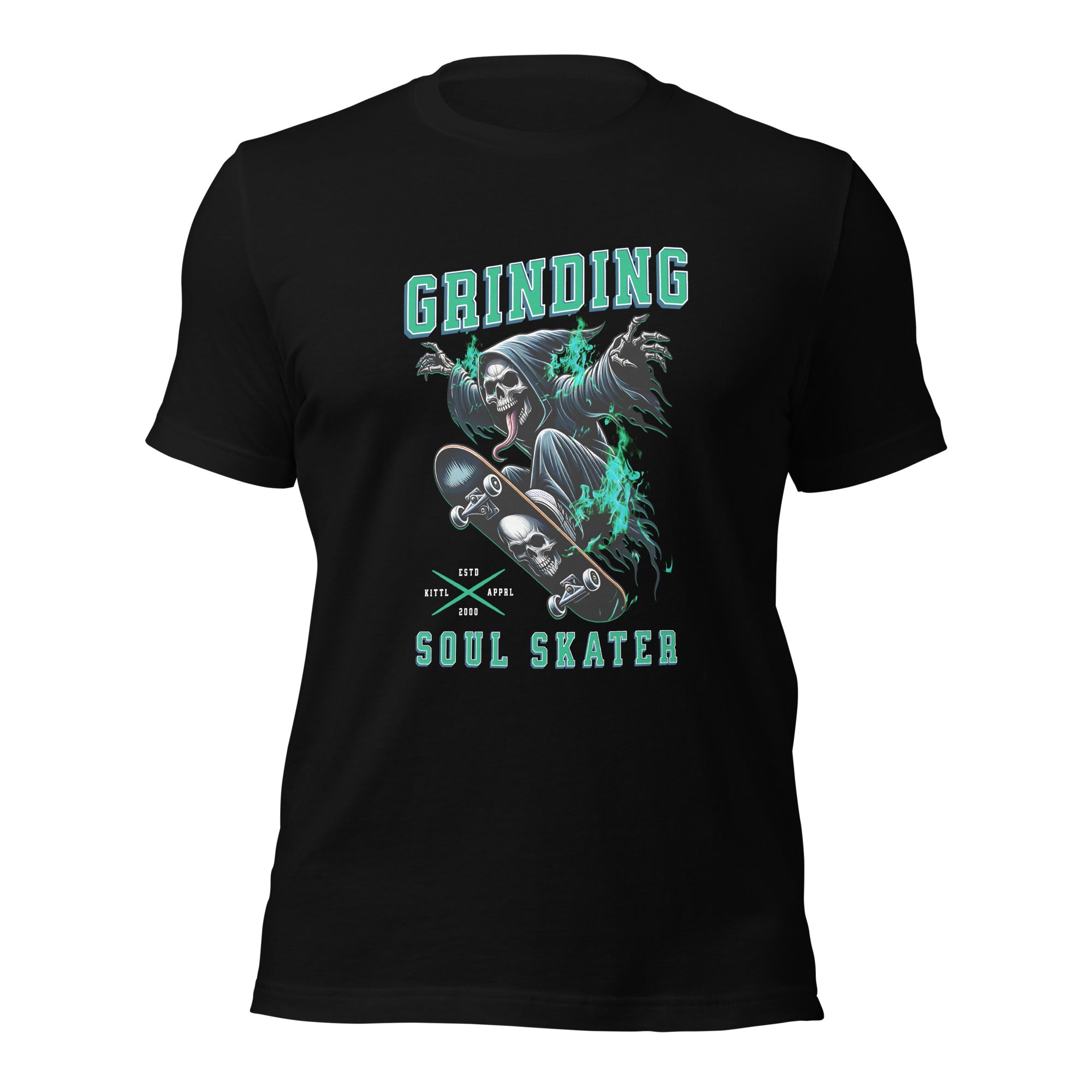 Grim-reaper-playing-skateboard t-shirt-Phoenix Styles