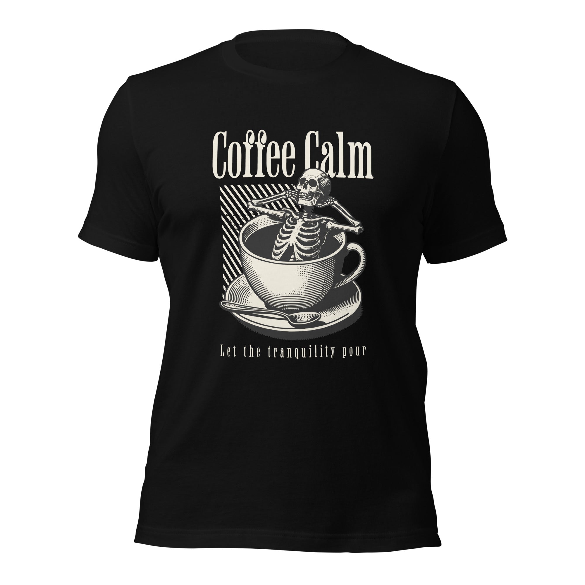 Skeleton-relax-in-coffee-cup t-shirt-Phoenix Styles