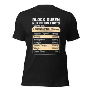 Black Queen Nutrition Facts t-shirt-Phoenix Styles