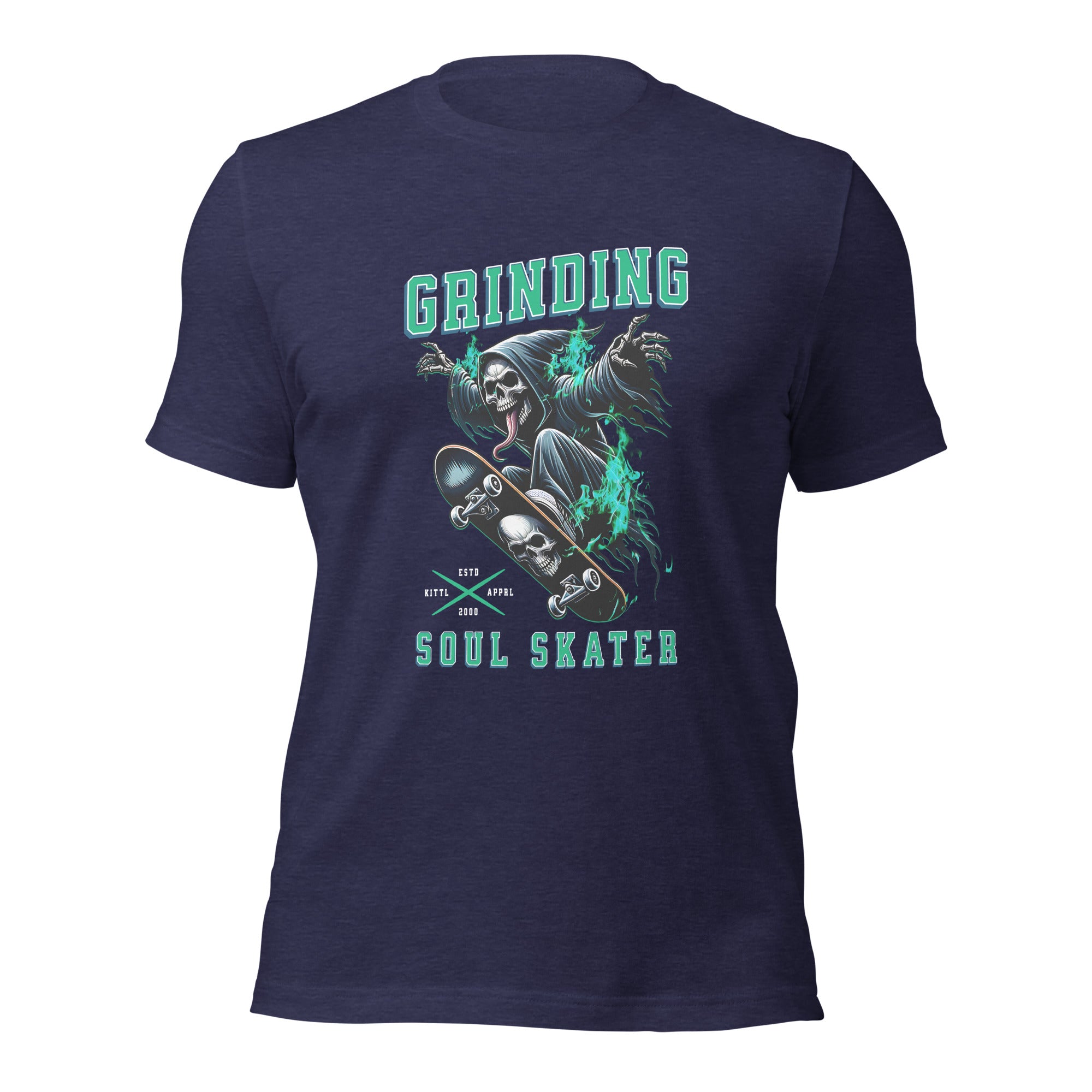 Grim-reaper-playing-skateboard t-shirt-Phoenix Styles