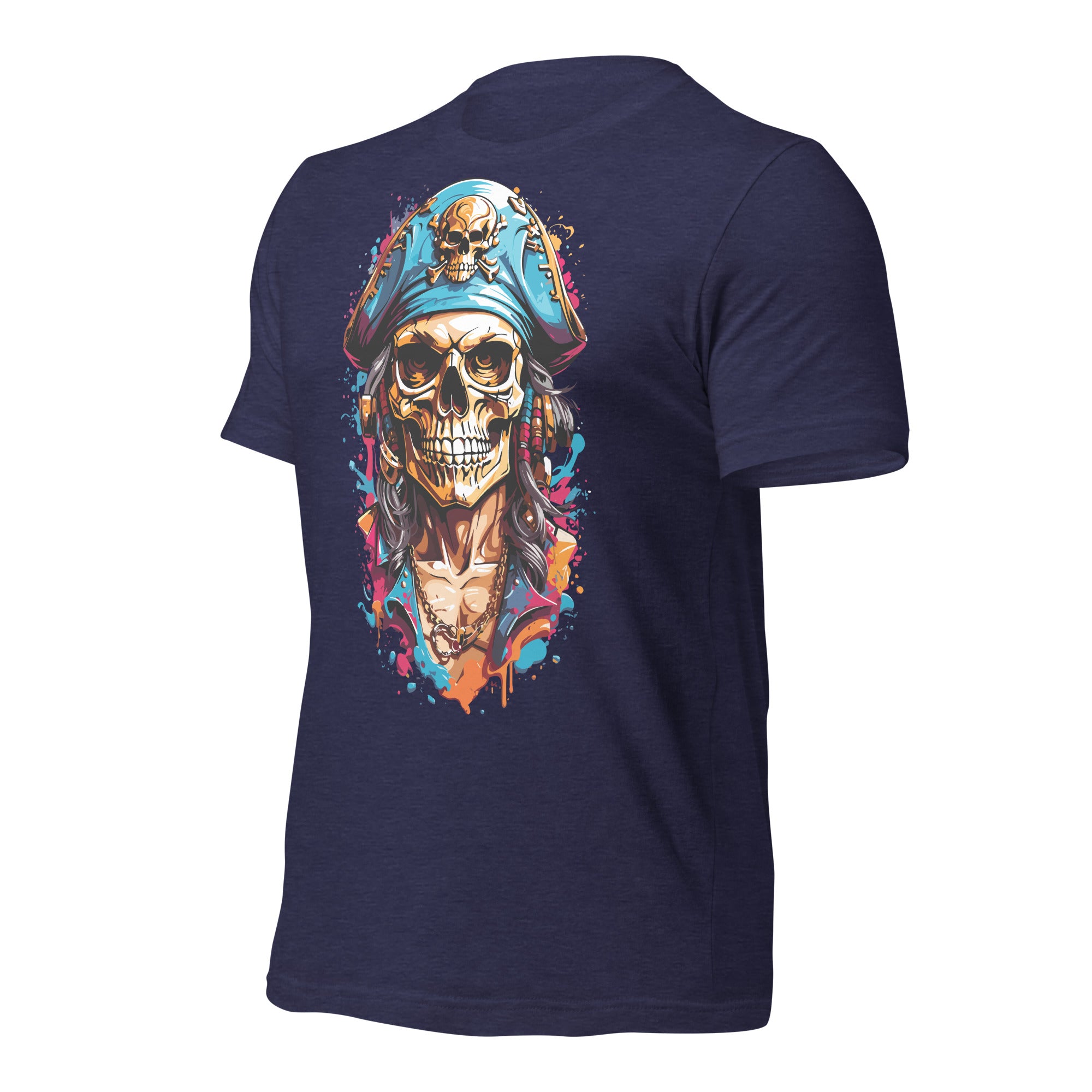 Paint Splash Skull t-shirt-Phoenix Styles