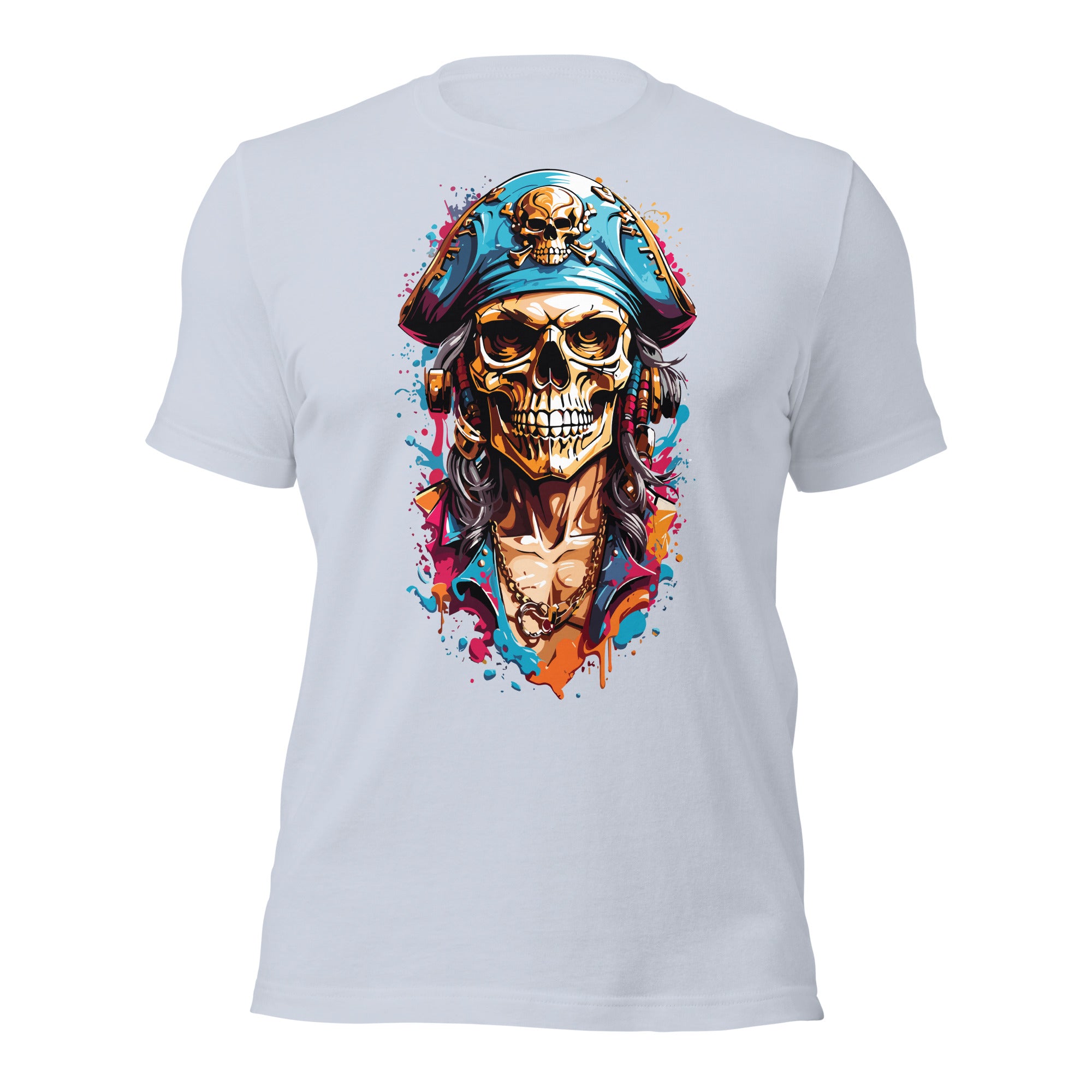 Paint Splash Skull t-shirt-Phoenix Styles