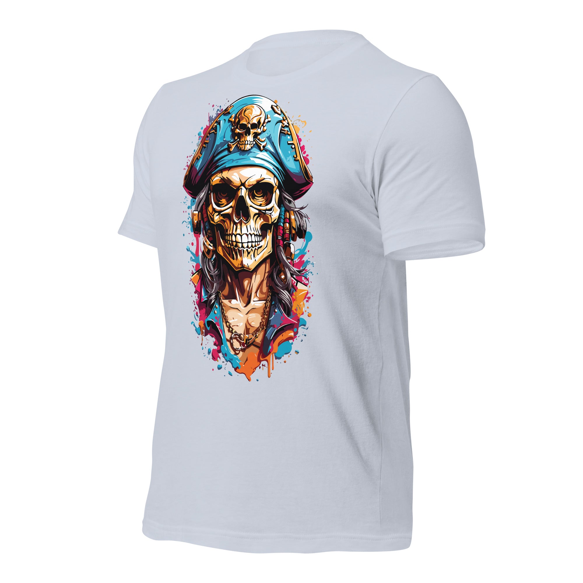 Paint Splash Skull t-shirt-Phoenix Styles