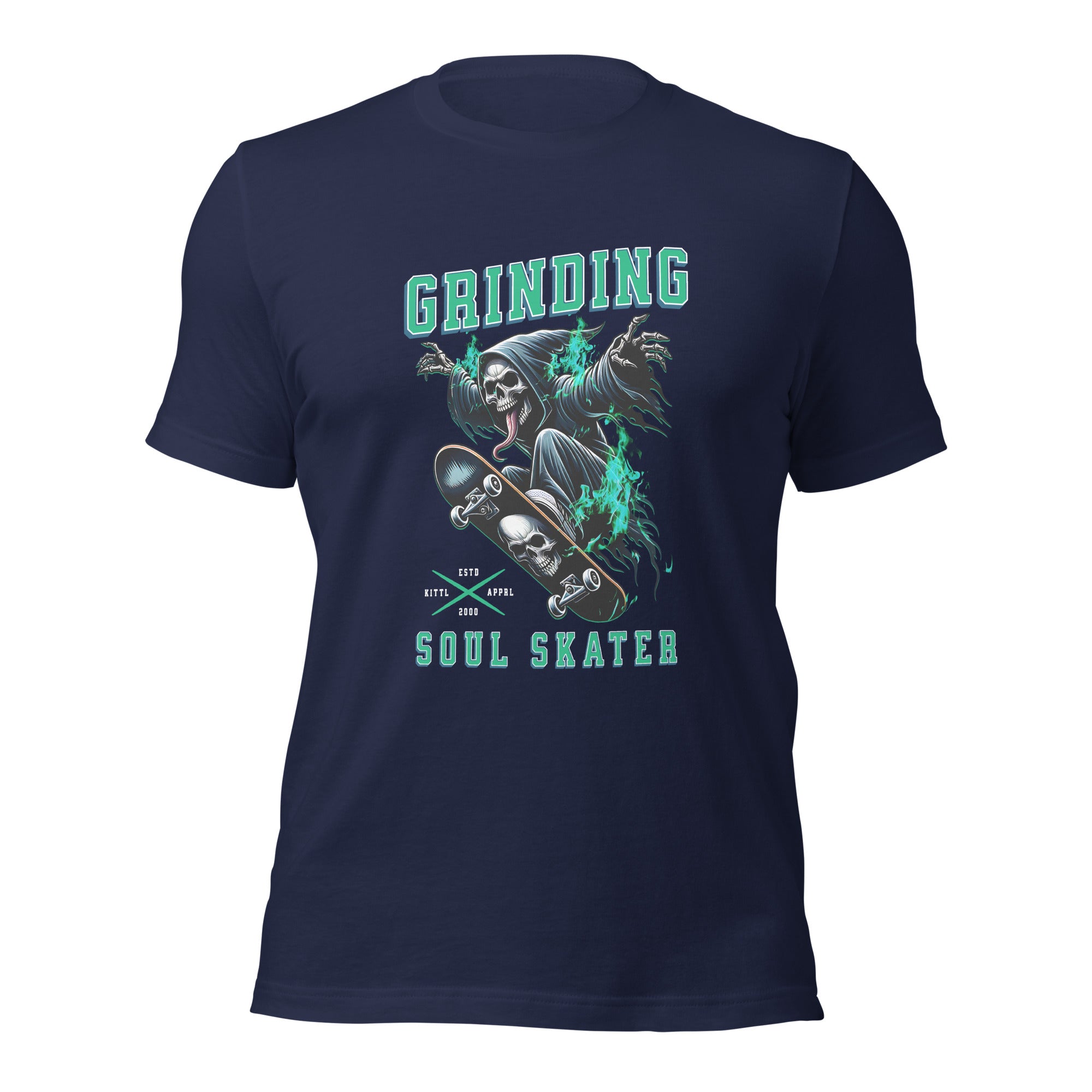 Grim-reaper-playing-skateboard t-shirt-Phoenix Styles