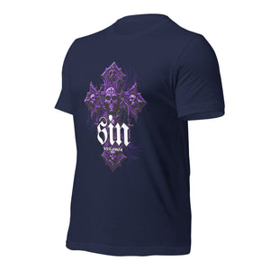 Purple-Skull-Sin t-shirt-Phoenix Styles