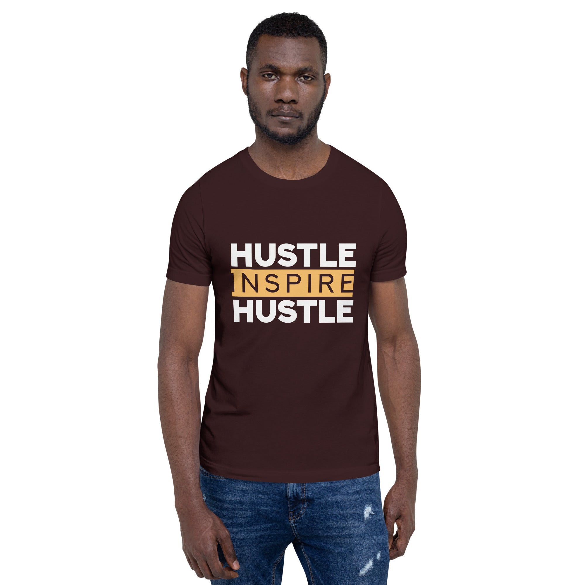 Hustle Inspire Hustle Unisex t-shirt-Phoenix Styles