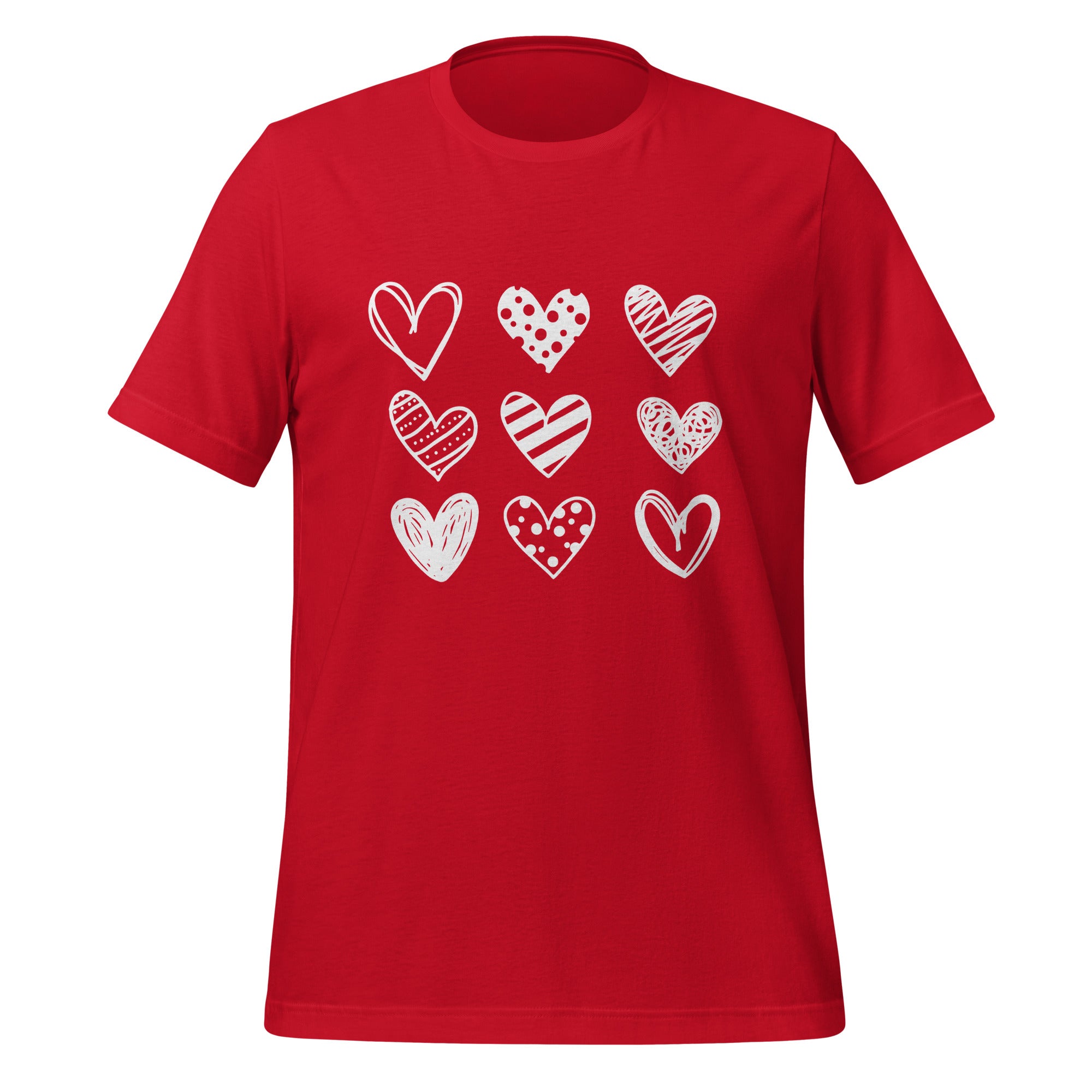 Hearts Unisex t-shirt-Phoenix Styles