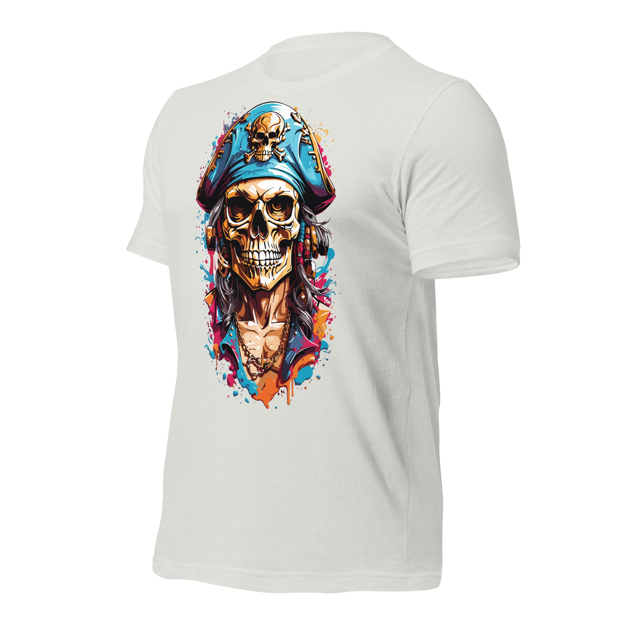 Paint Splash Skull t-shirt-Phoenix Styles