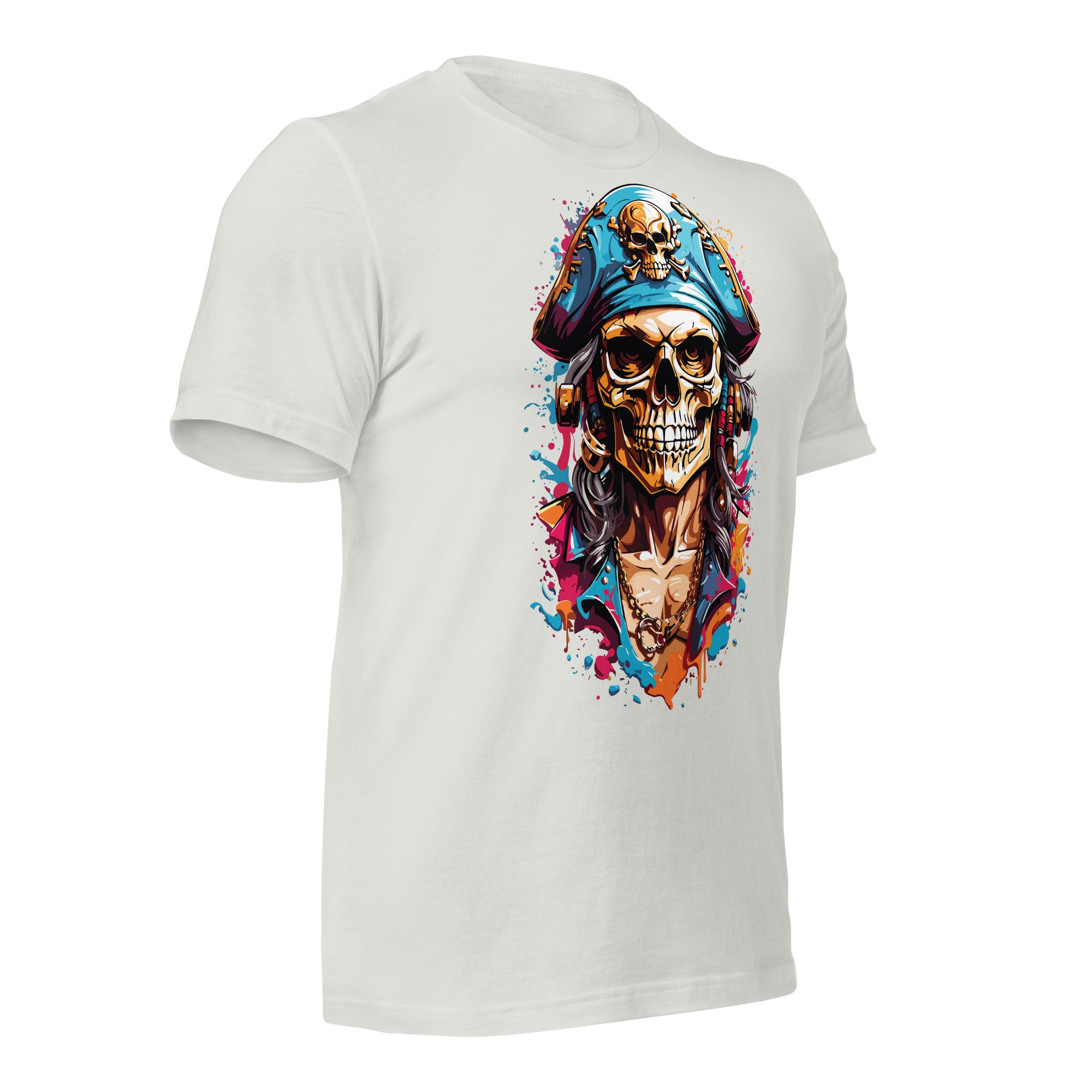 Paint Splash Skull t-shirt-Phoenix Styles