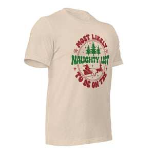 Most Likely to be on the Naughty List t-shirt-Phoenix Styles