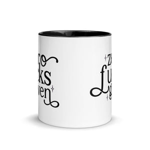 Zero Fuck Given Mug with Color Inside-Phoenix Styles